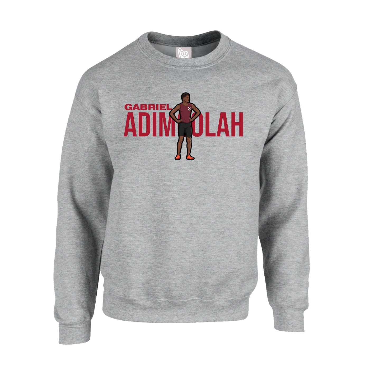 Fleece Crew — Player Name in Grey