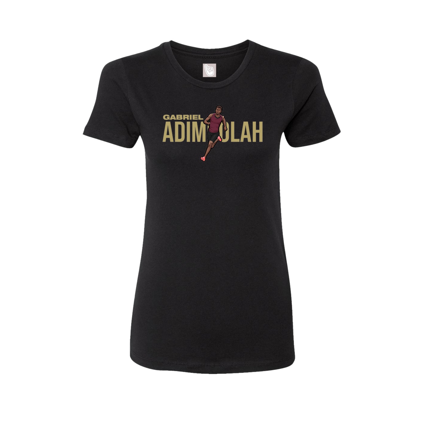 Womens Tee — Player Name in Black