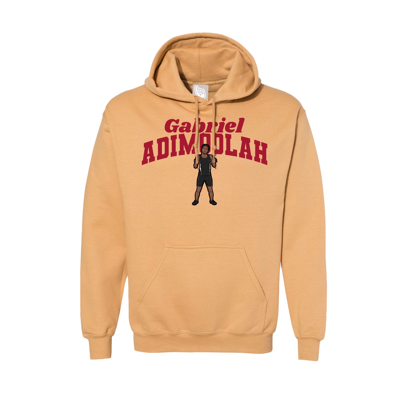Hoodie — Signature Arch in Vegas Gold