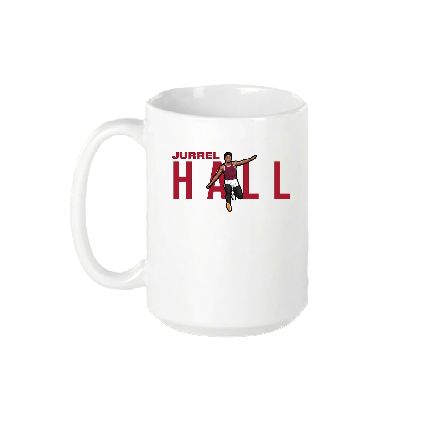15oz Coffee Mug — Player Name in White