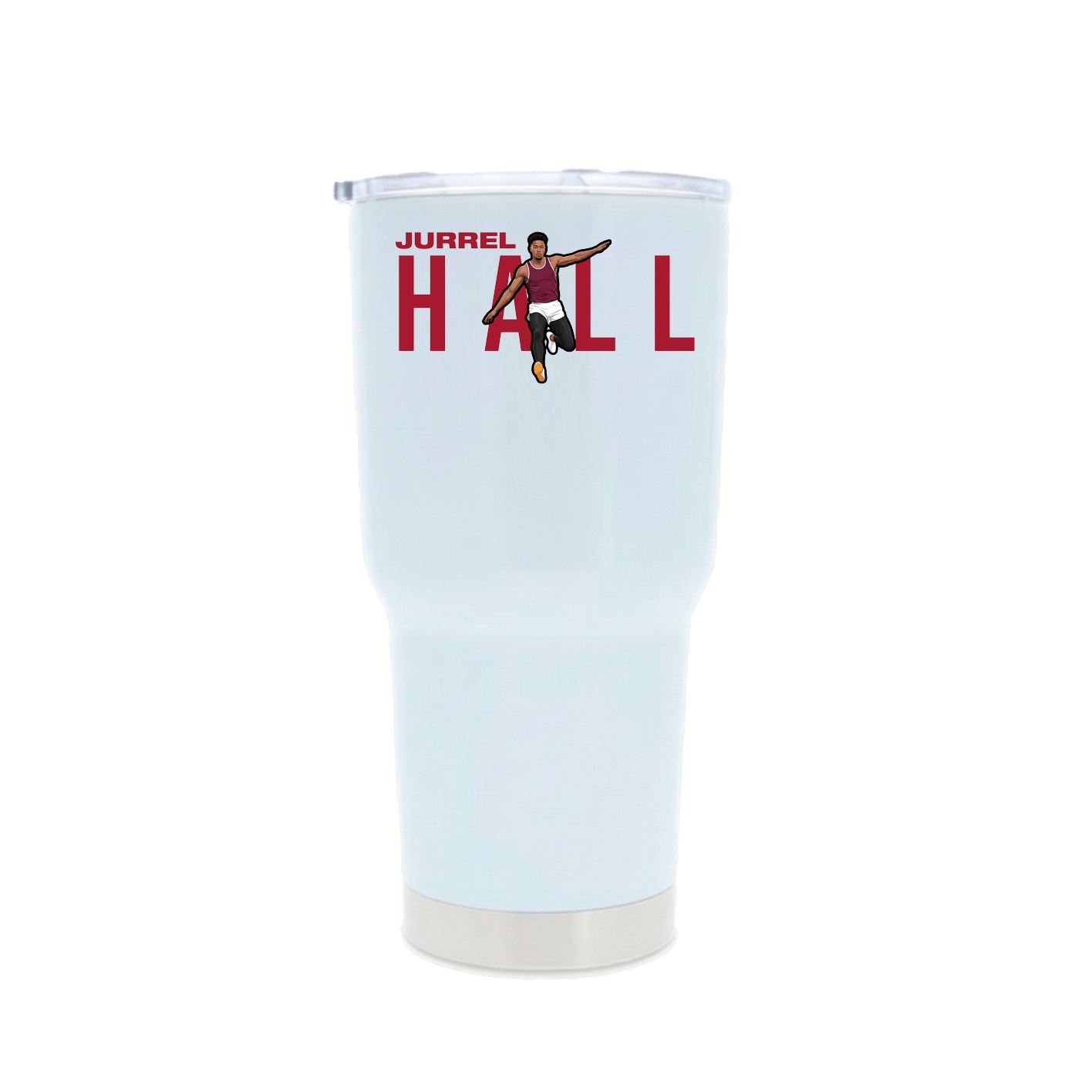 30oz Stainless Steel Tumbler — Player Name in White