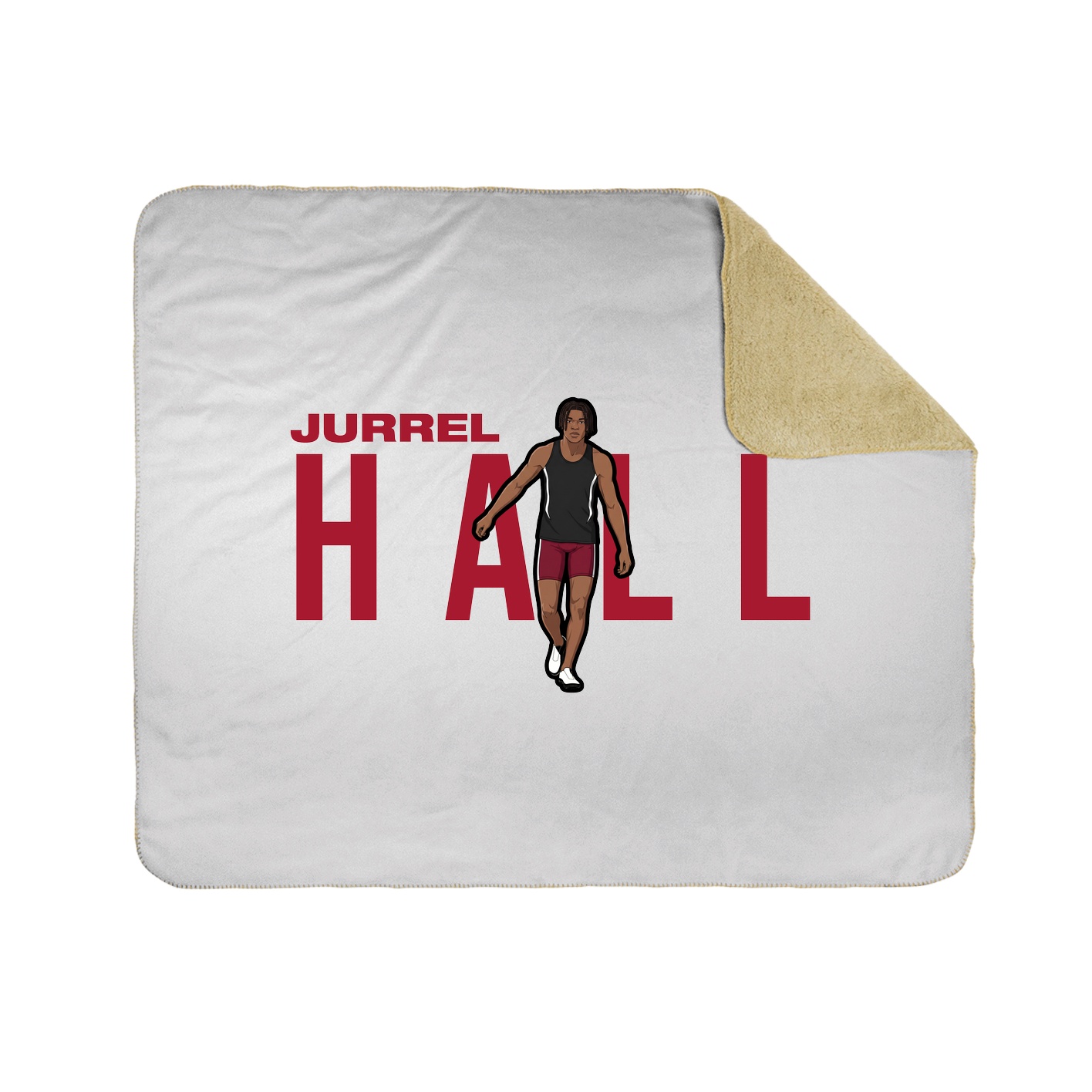 Throw Blanket — Player Name in White