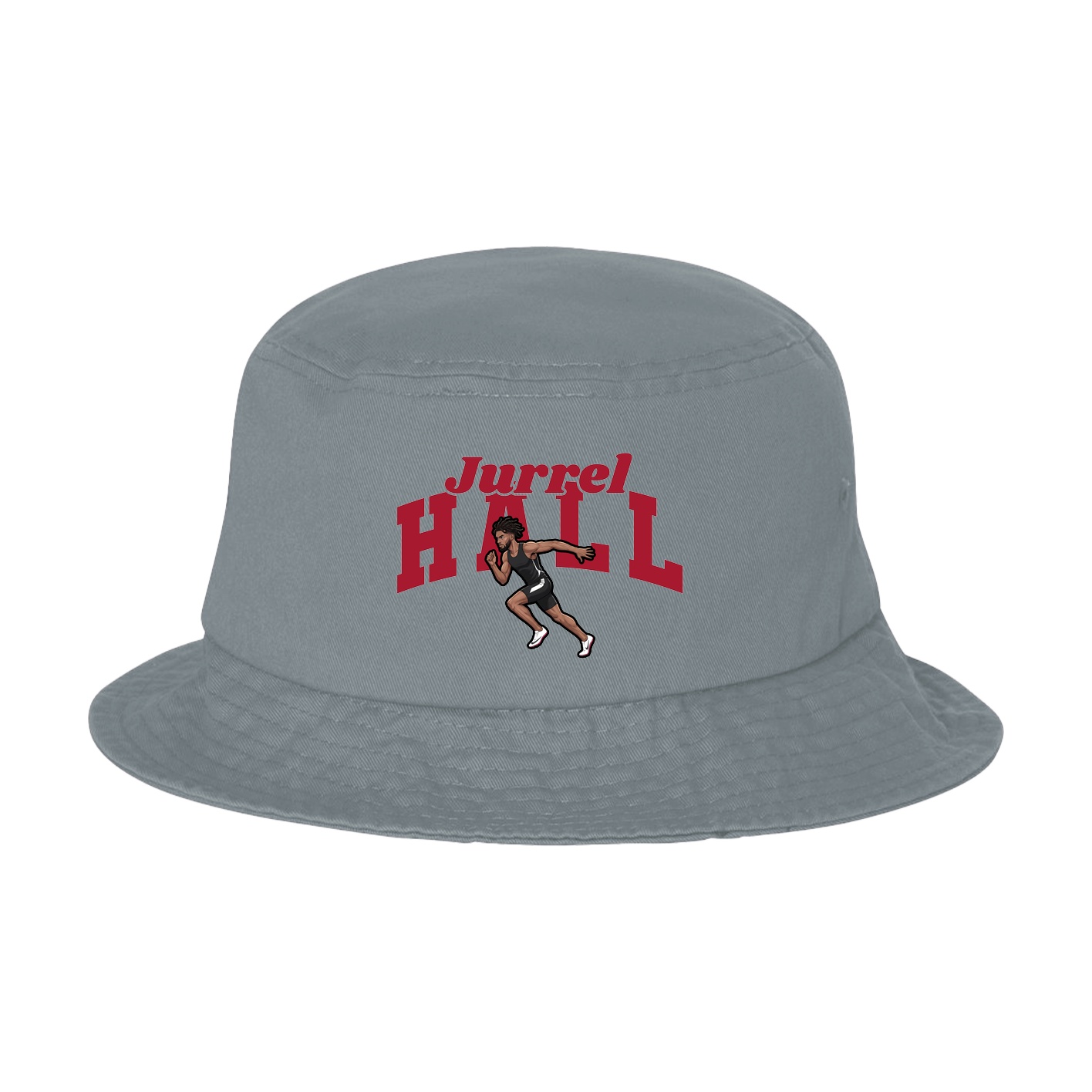 Bucket Cap — Signature Arch in Grey