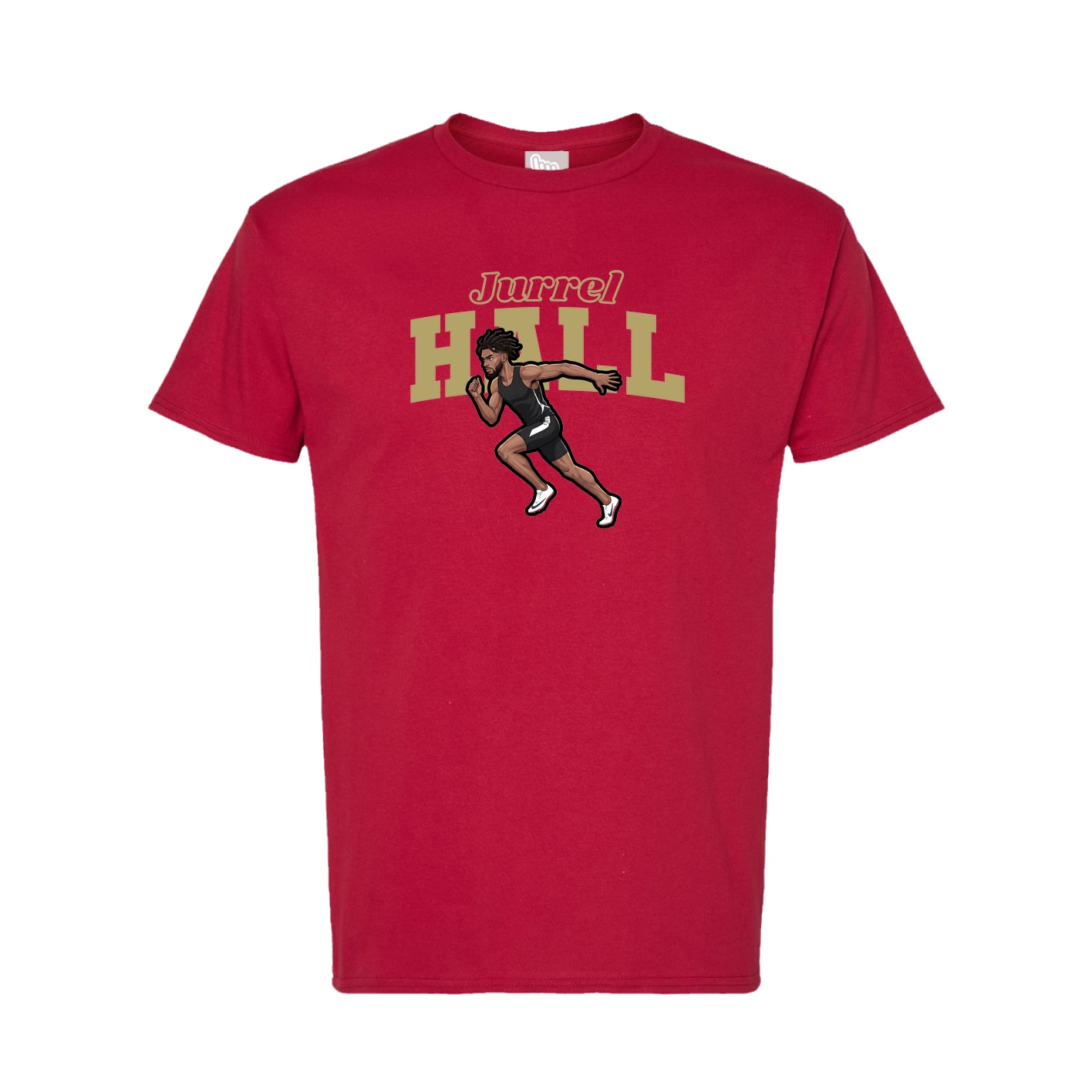 Tee — Name Arch in Crimson