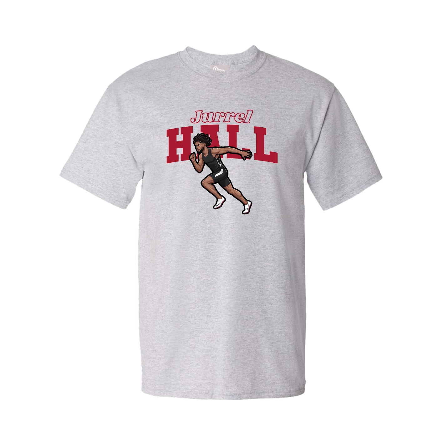 Youth Tee — Name Arch in Grey