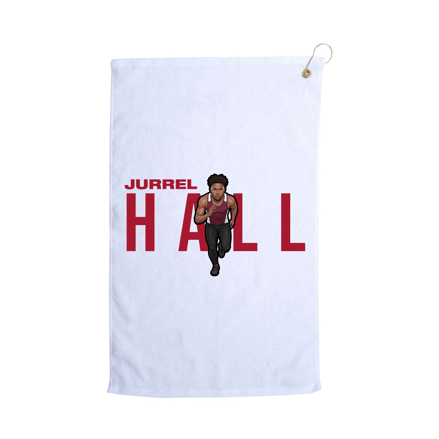 Golf Towel — Player Name in White