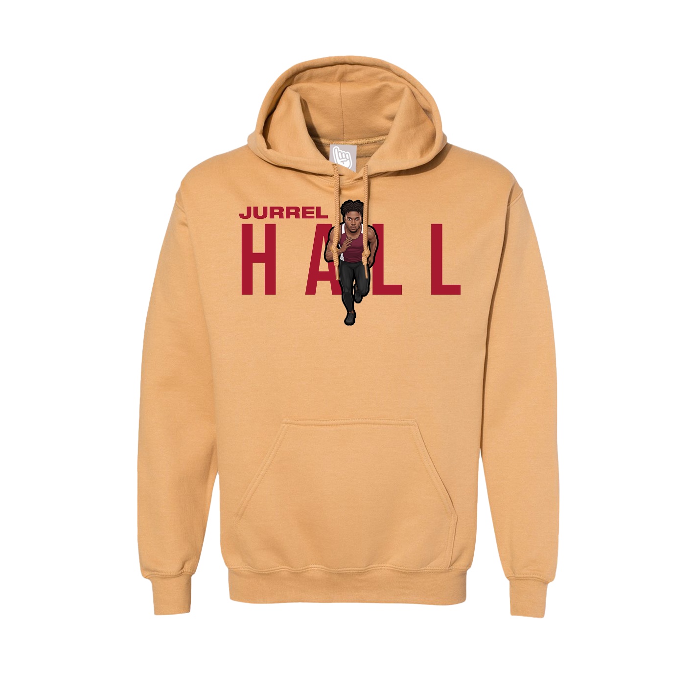 Hoodie — Player Name in Vegas Gold