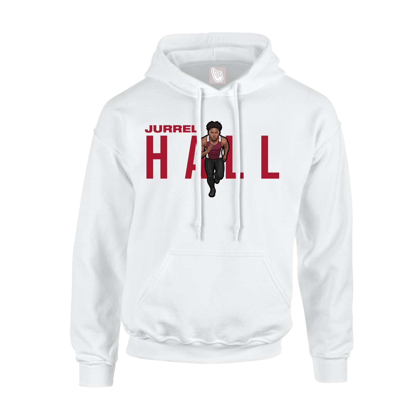 Youth Hoodie — Player Name in White
