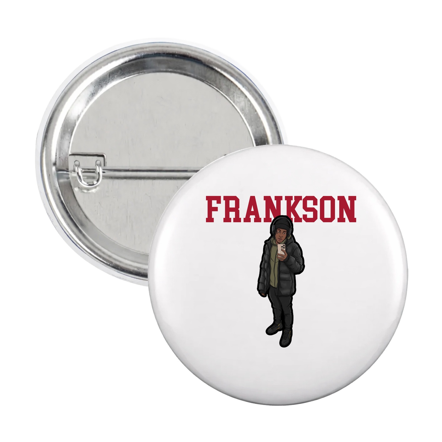 Game Day Button — Shirsey in White