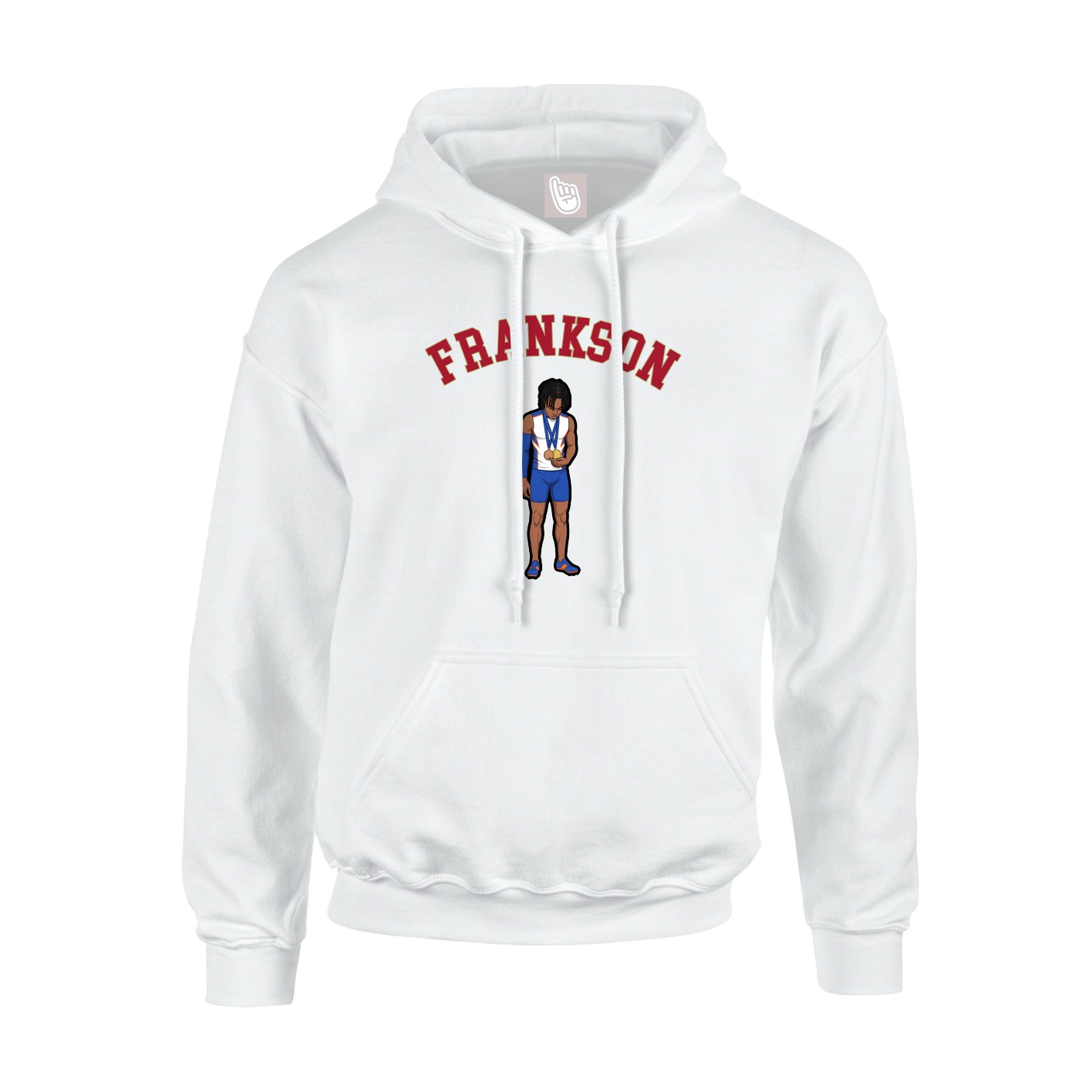 Youth Hoodie — Shirsey Arch in White