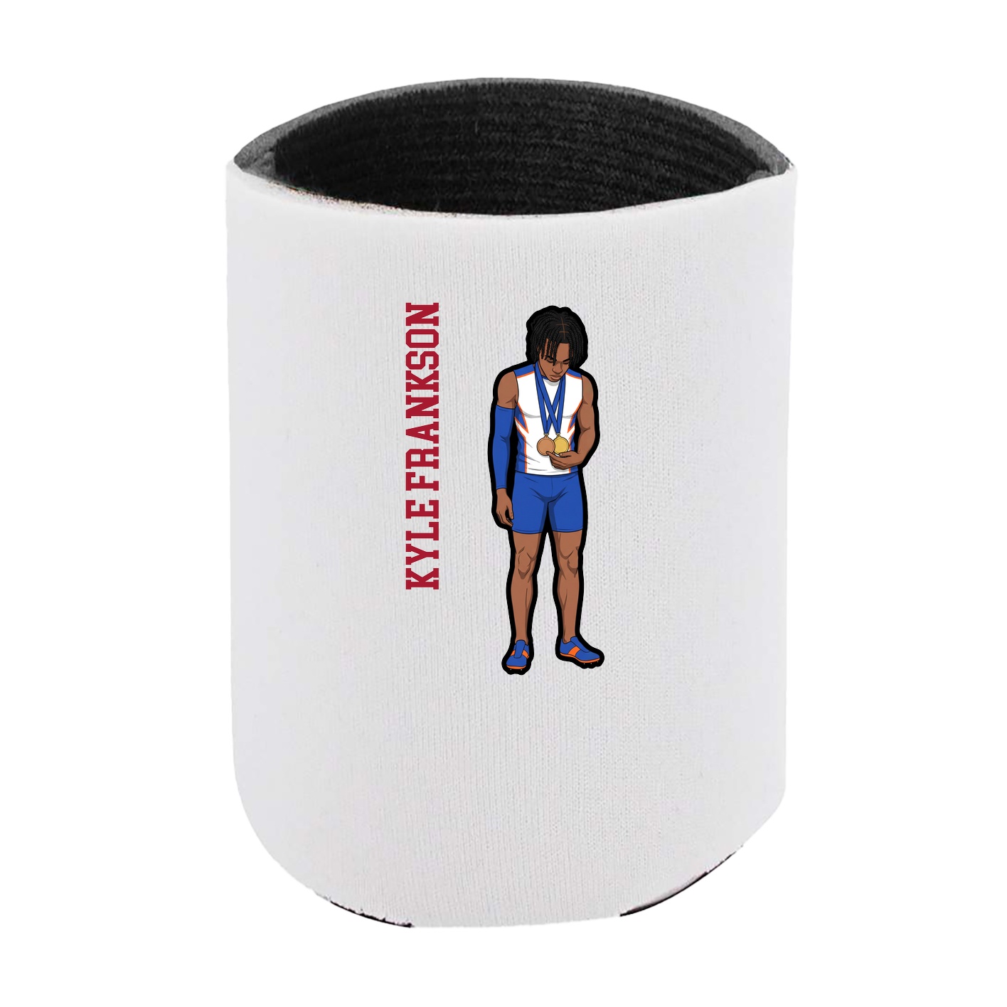 Can Holder — Name Vertical in White