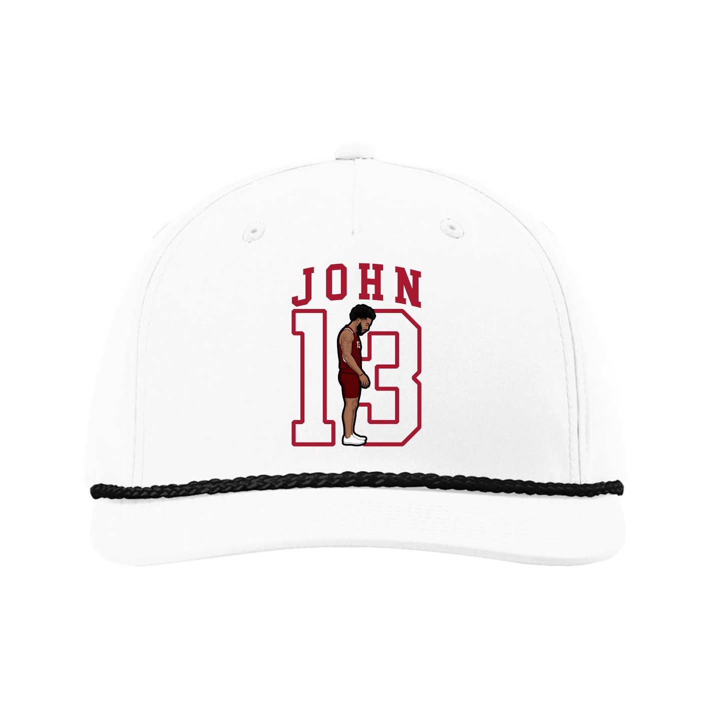 Five-Panel Classic Rope Cap — Shirsey in White