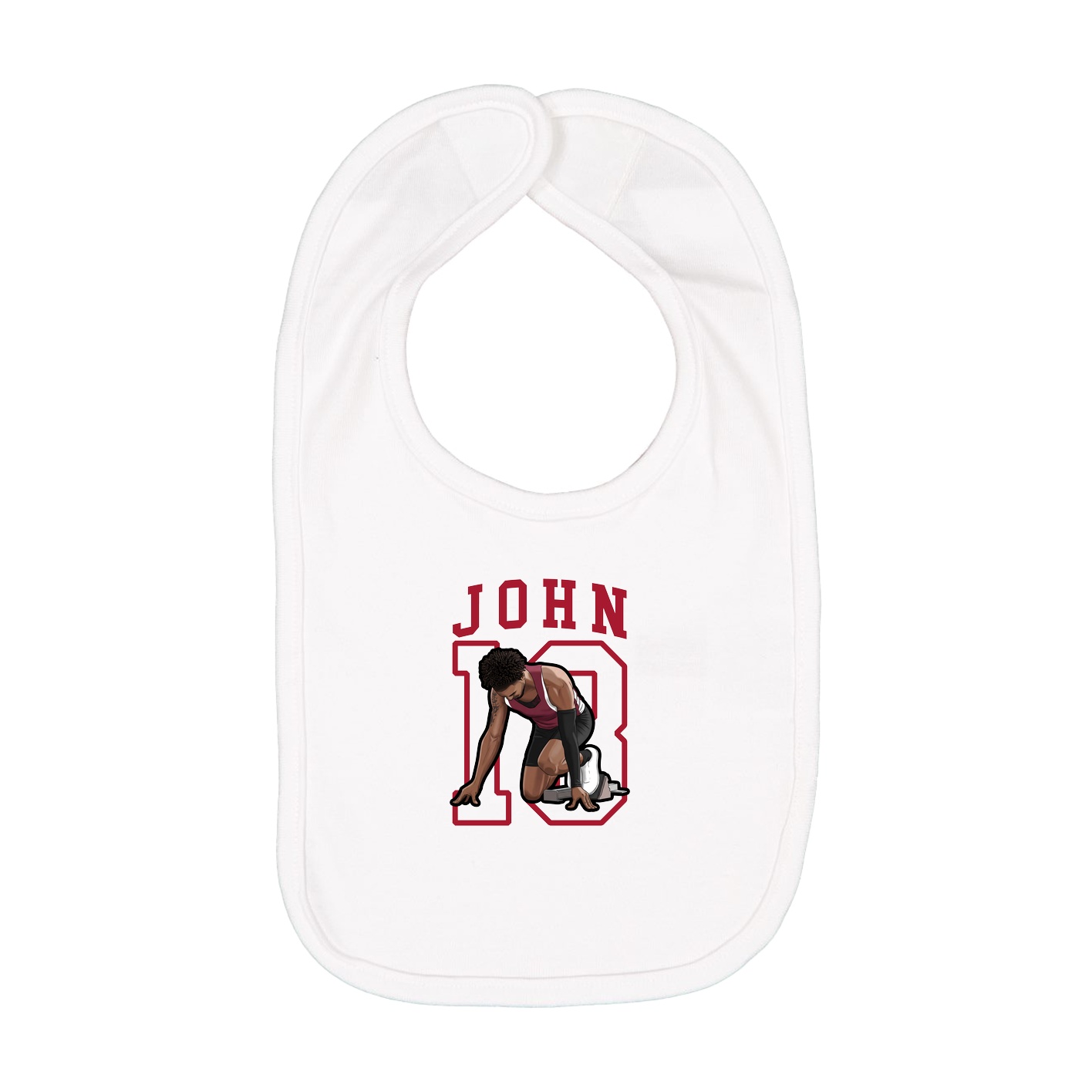 Infant Bib — Shirsey in White