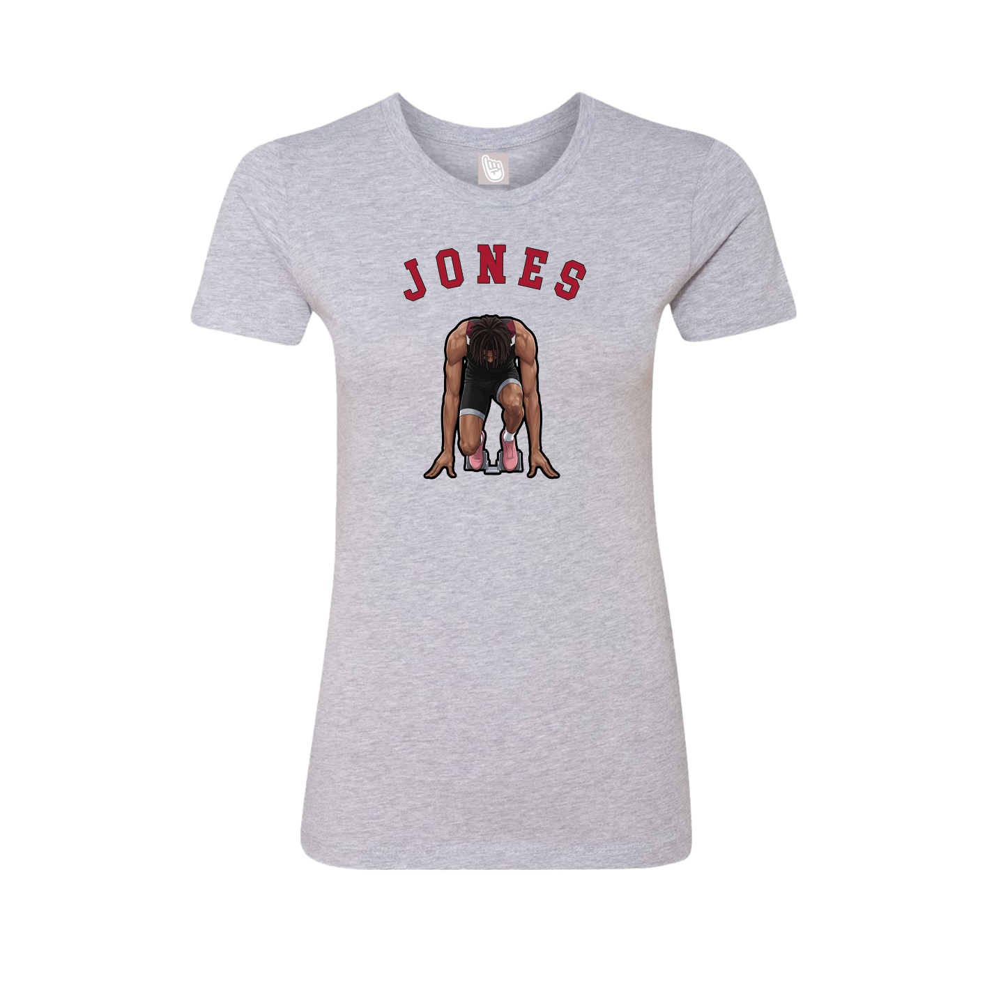 Fitted Women's Tee — Shirsey Arch in Grey