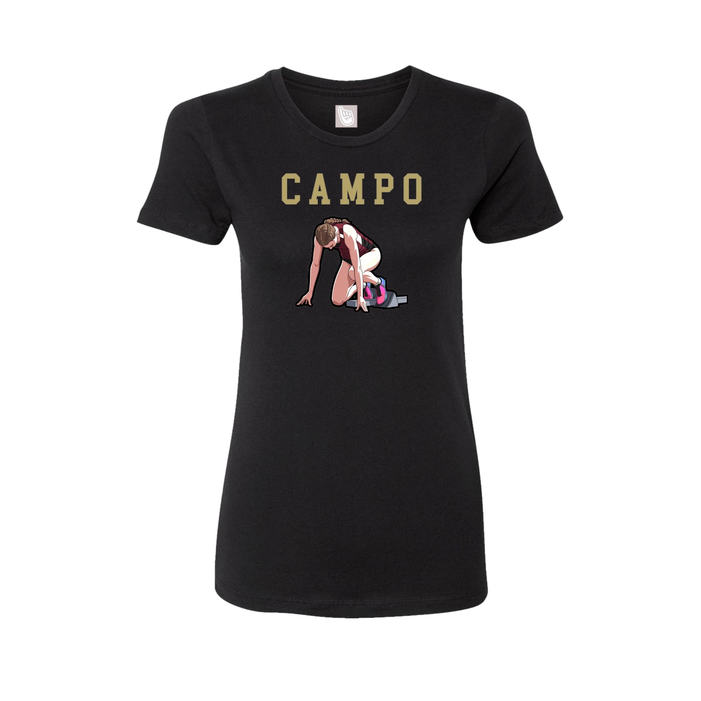 Fitted Women's Tee — Shirsey in Black