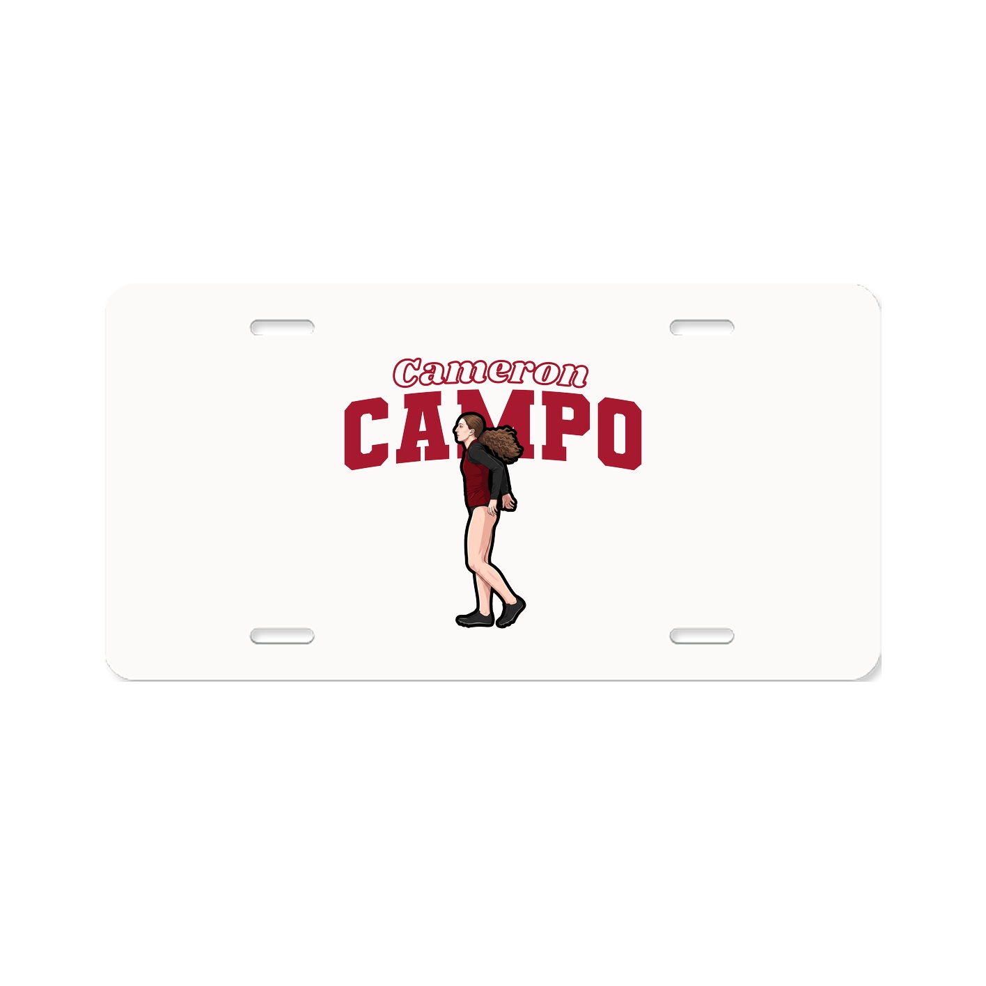 License Plate — Name Arch in Classic