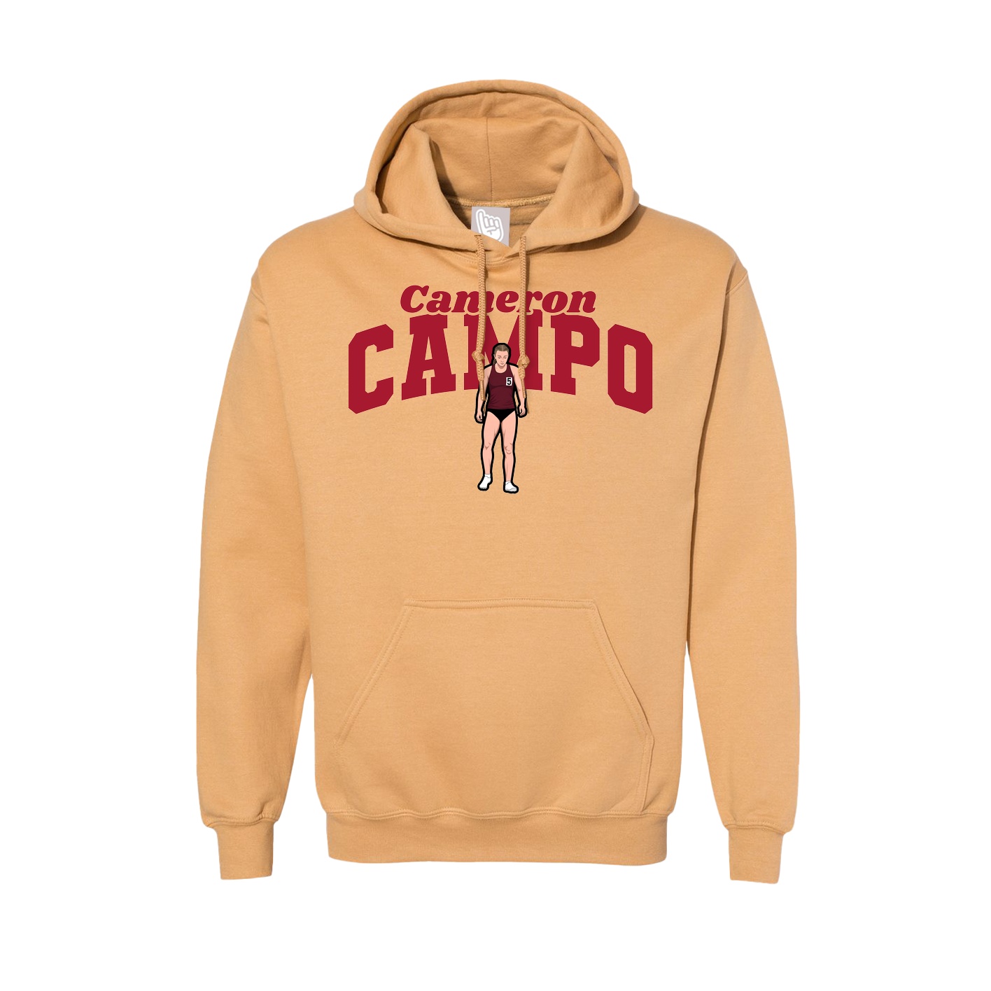Hoodie — Signature Arch in Vegas Gold
