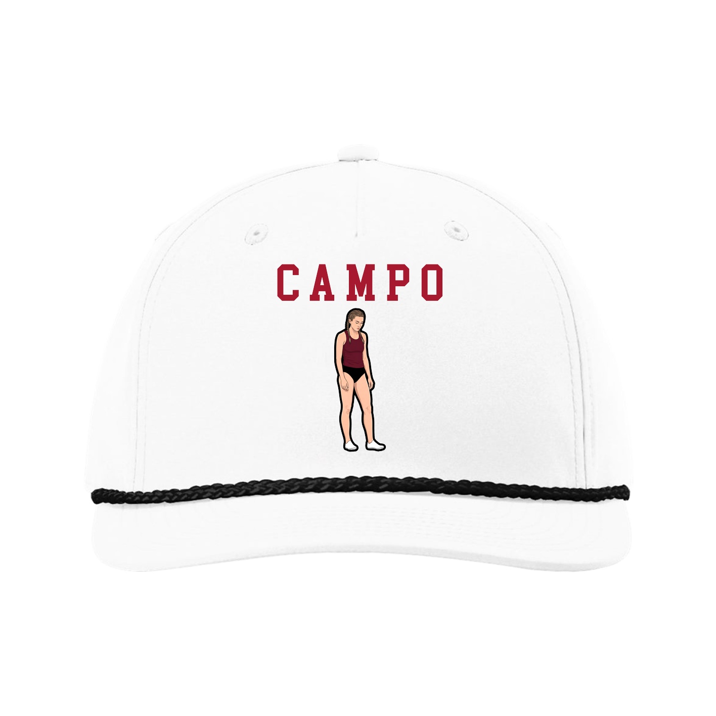 Five-Panel Classic Rope Cap — Shirsey in White