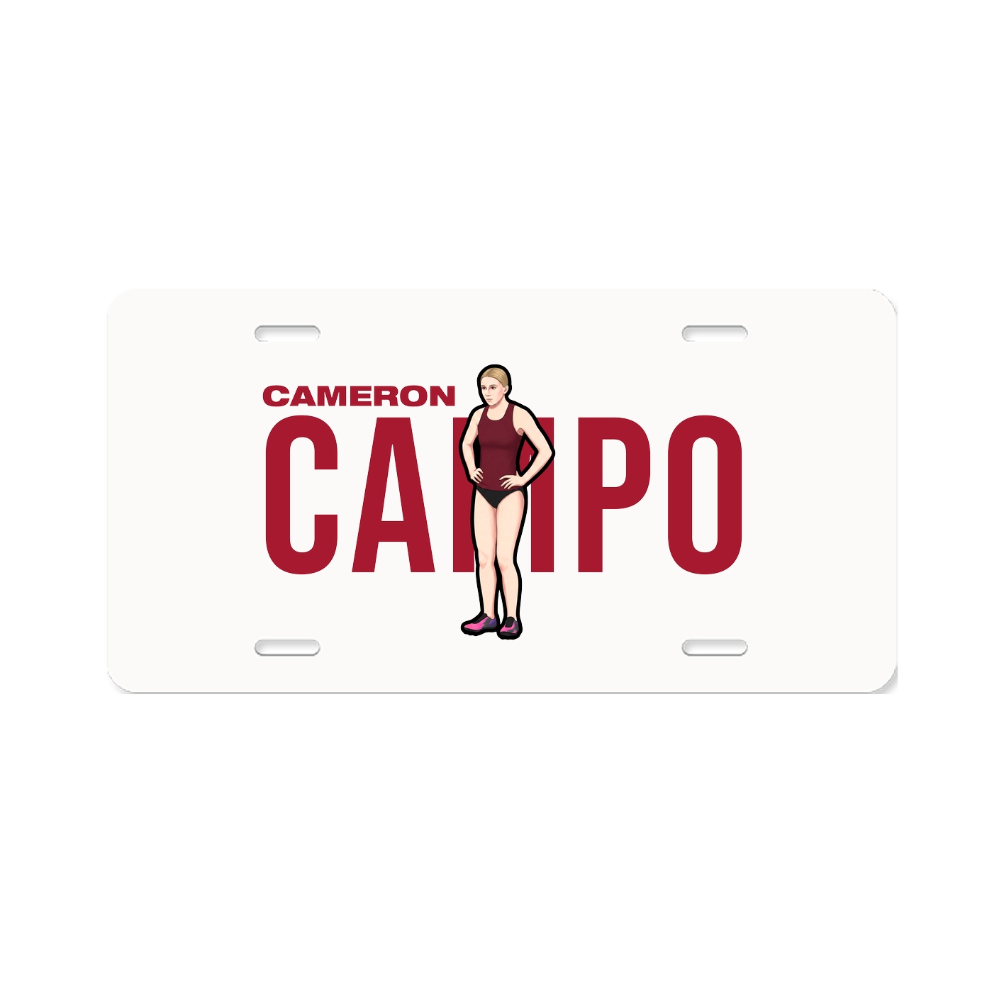 License Plate — Player Name in Classic