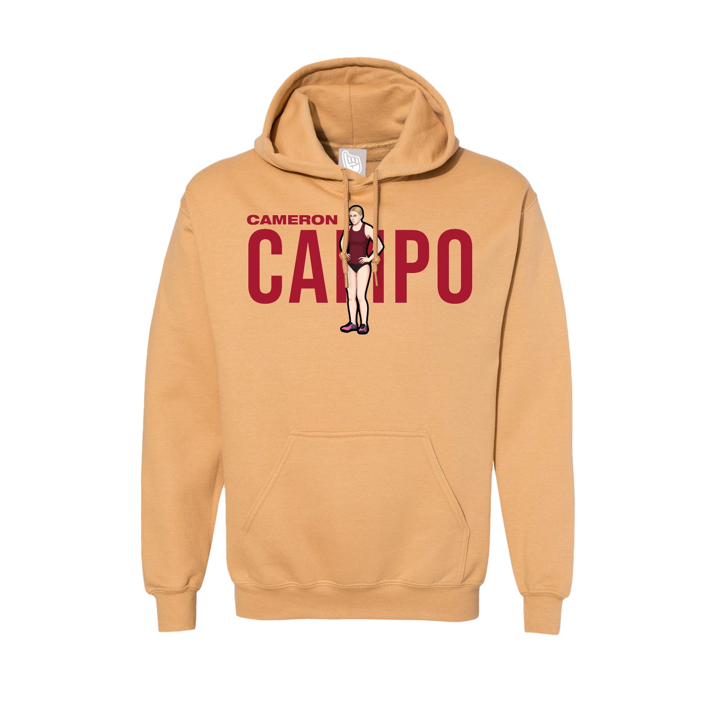 Hoodie — Player Name in Vegas Gold