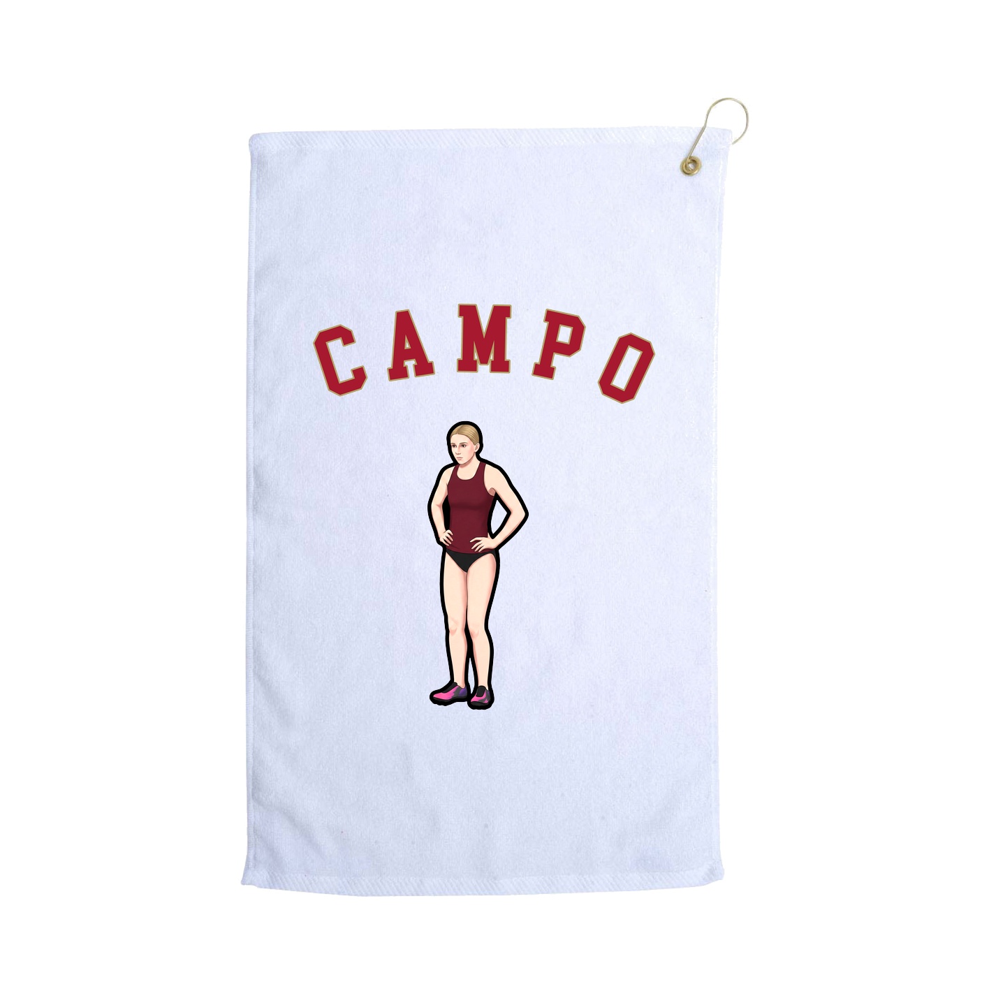 Golf Towel — Shirsey Arch in White