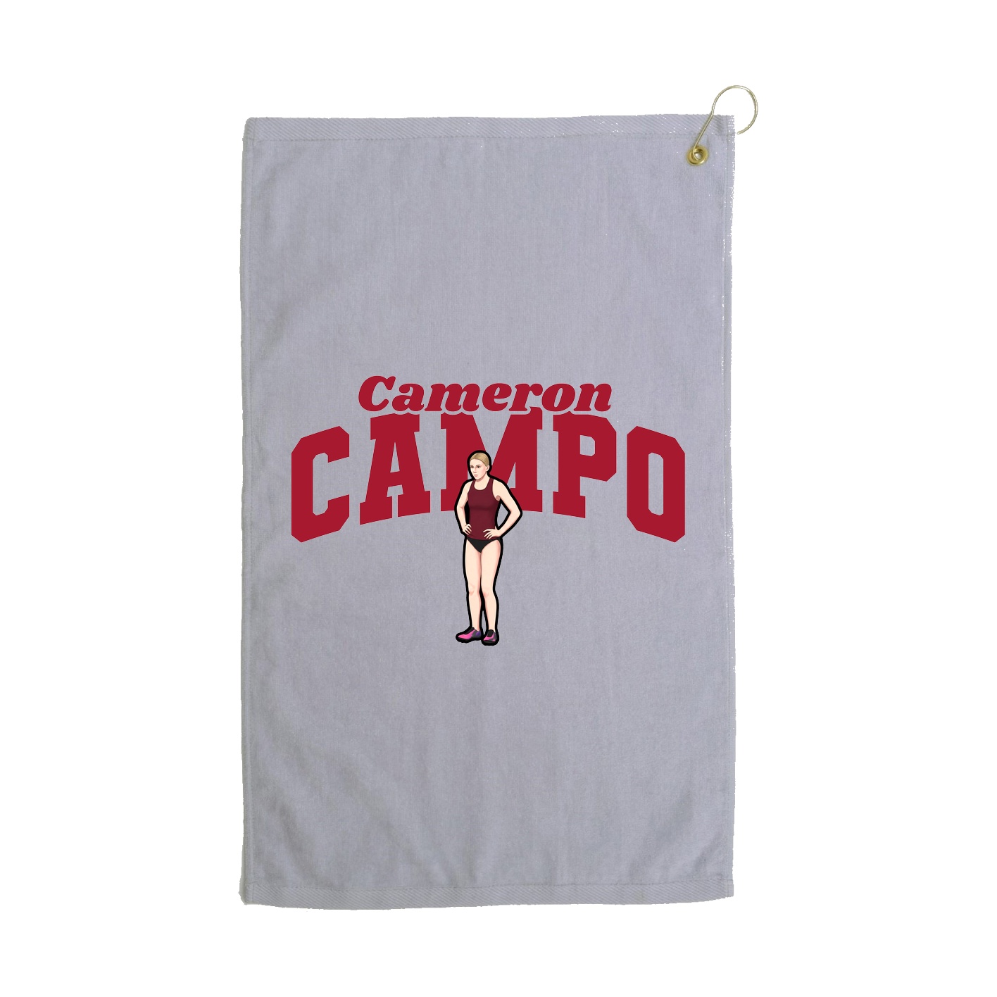 Golf Towel — Signature Arch in Grey