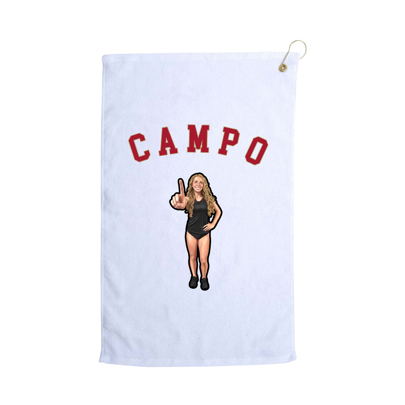 Golf Towel — Shirsey Arch in White