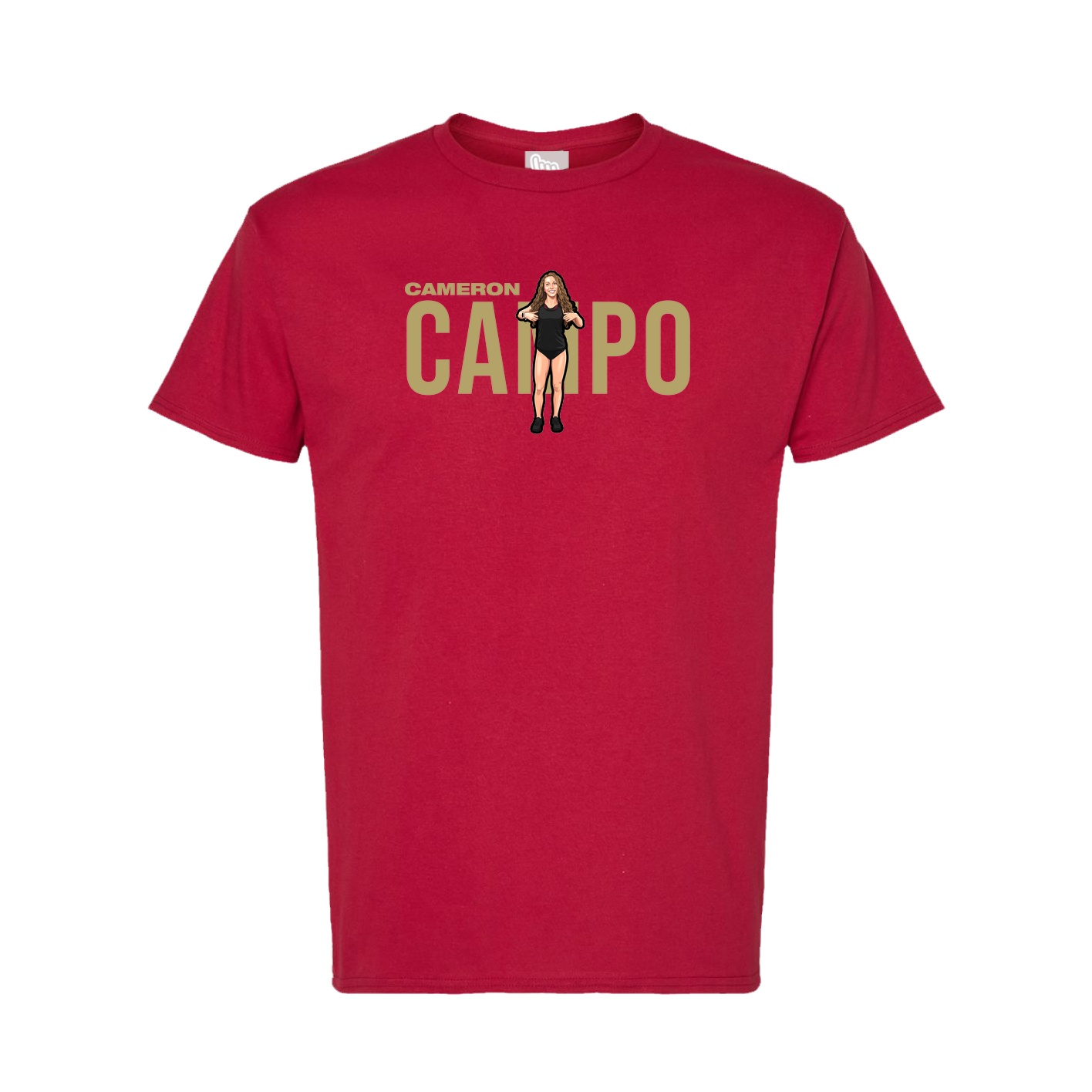 Tee — Player Name in Crimson
