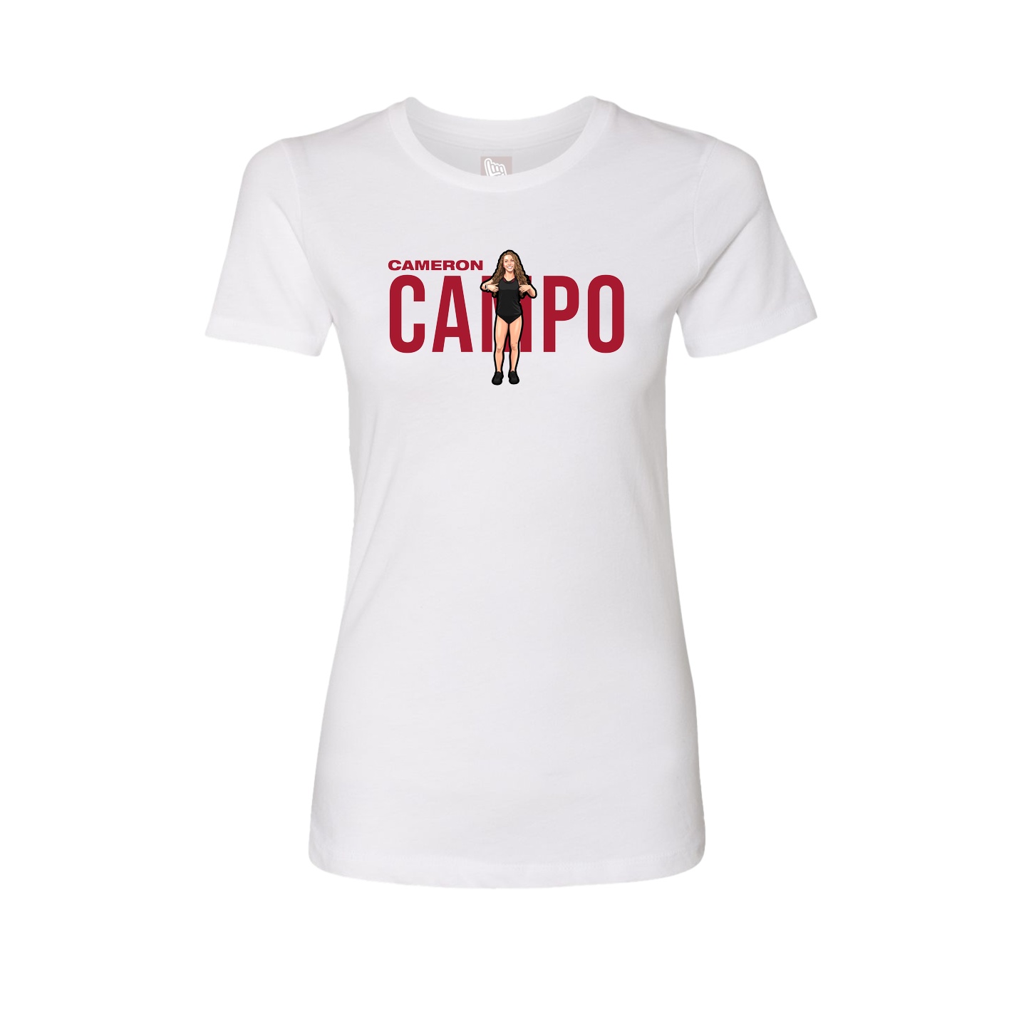 Womens Tee — Player Name in White