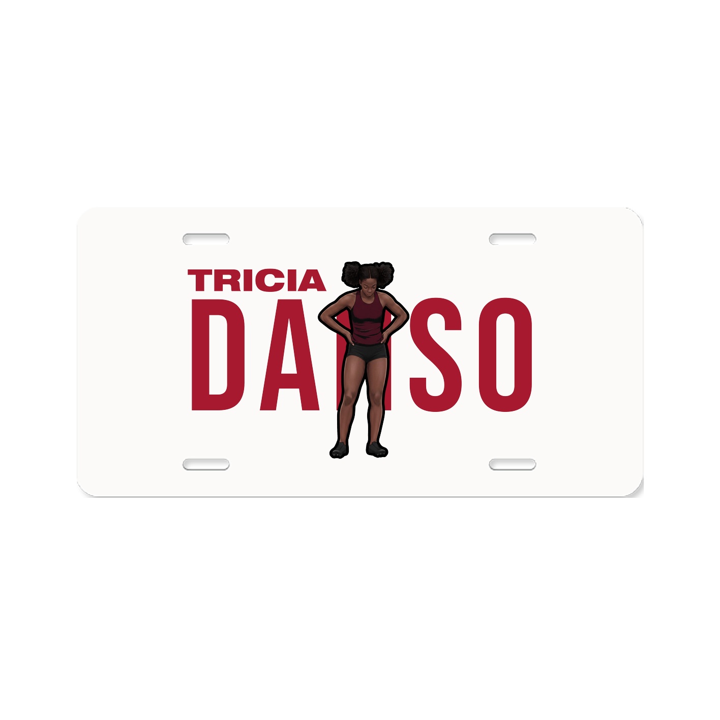 License Plate — Player Name in Classic