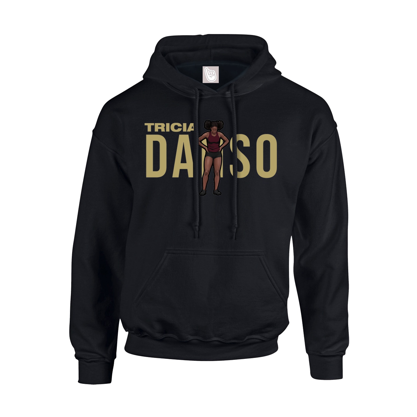 Youth Hoodie — Player Name in Black