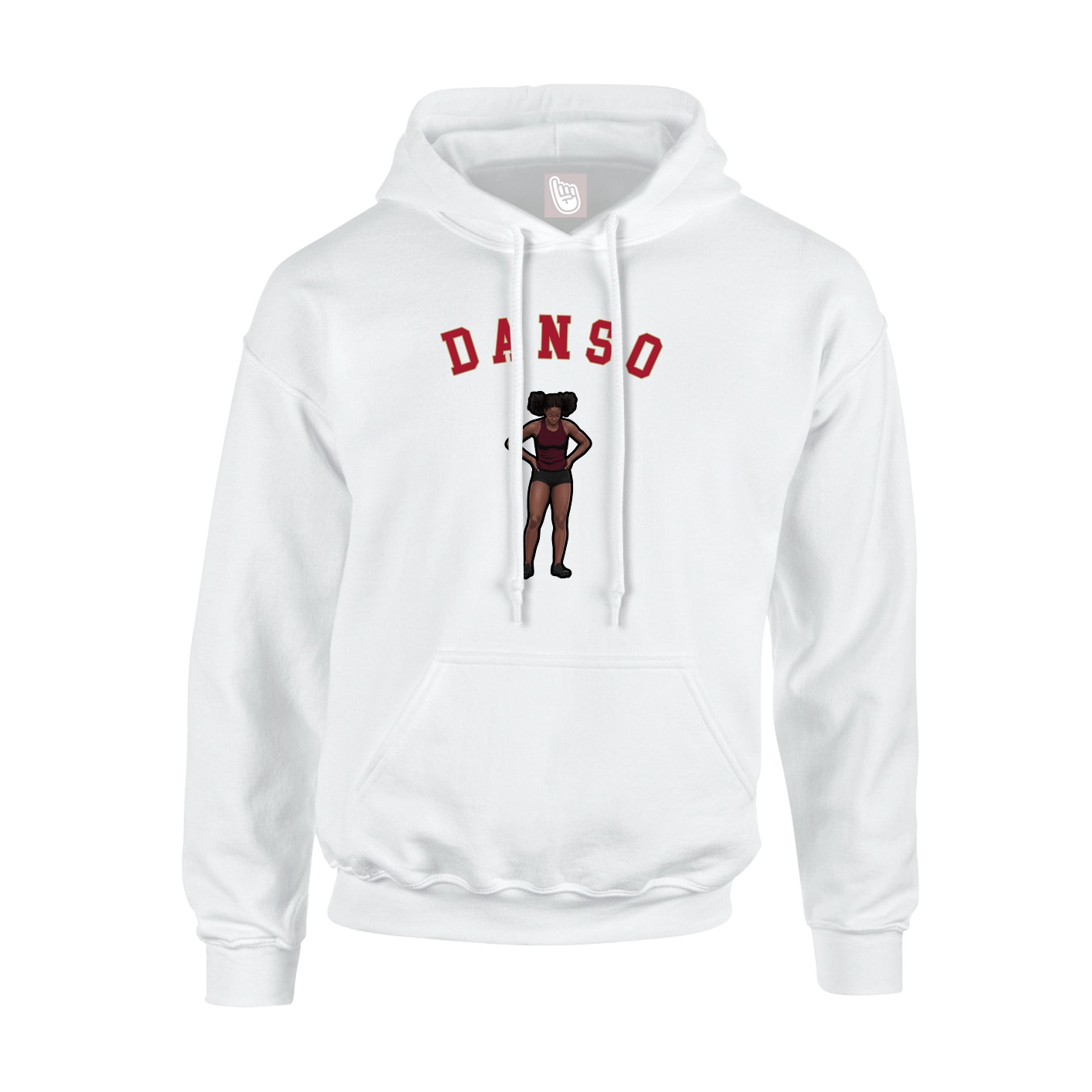 Youth Hoodie — Shirsey Arch in White