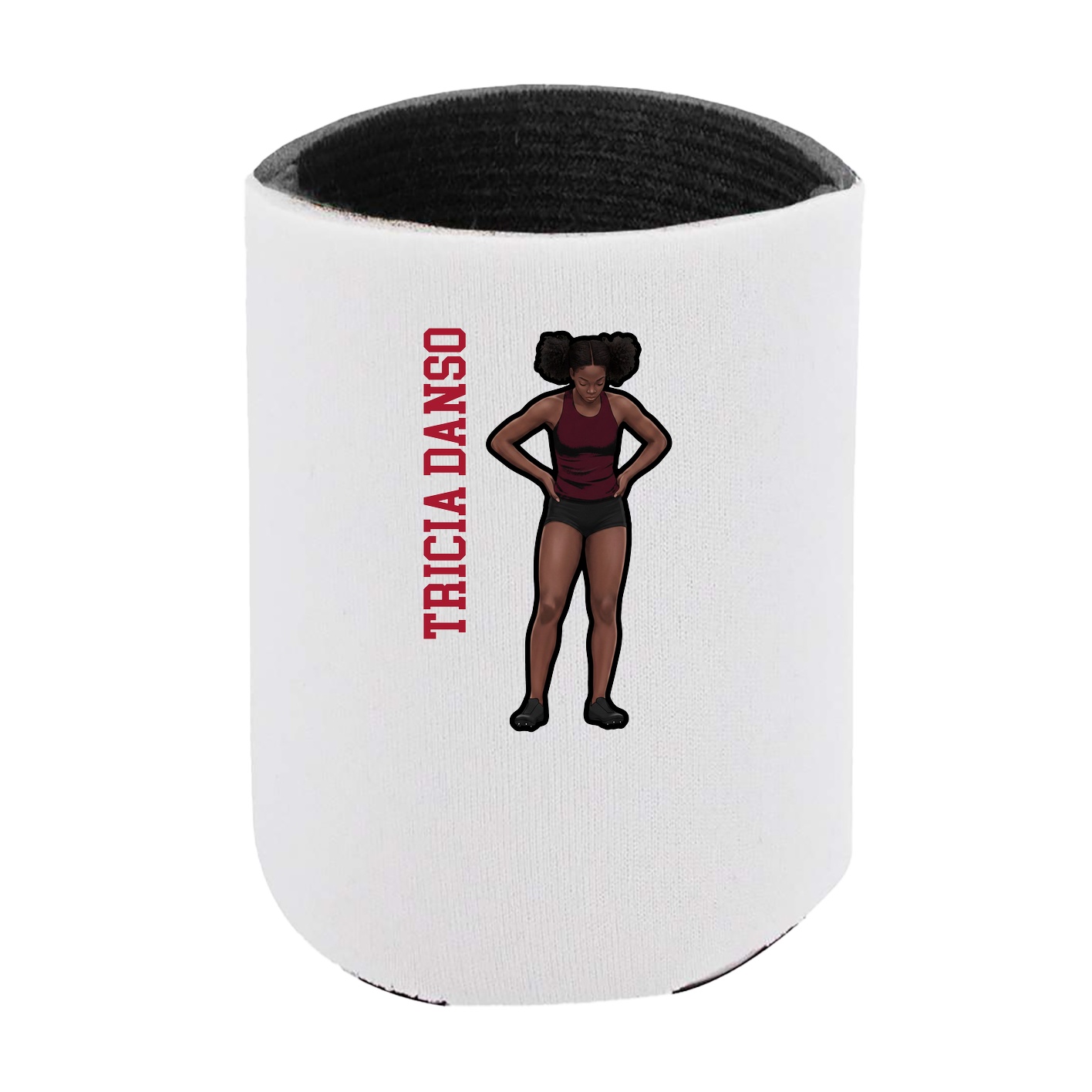 Can Holder — Name Vertical in White