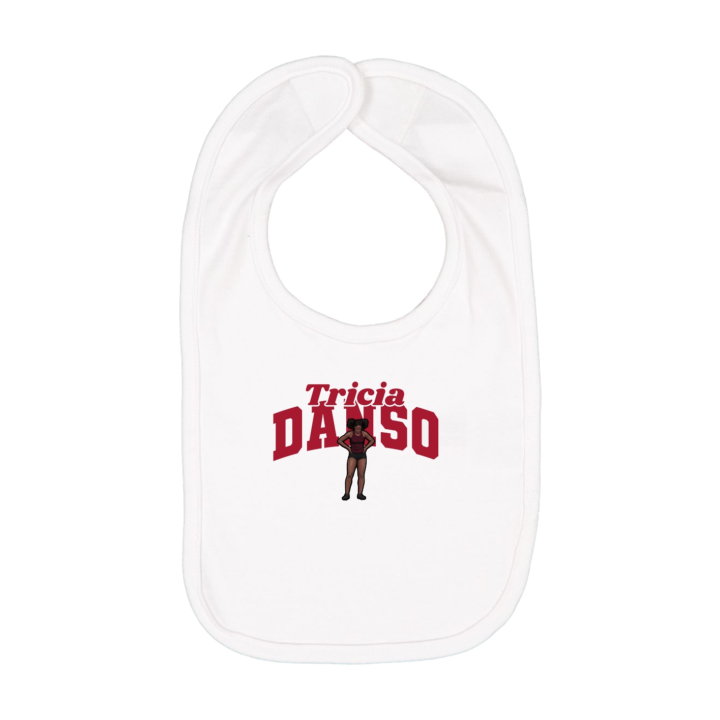 Infant Bib — Signature Arch in White