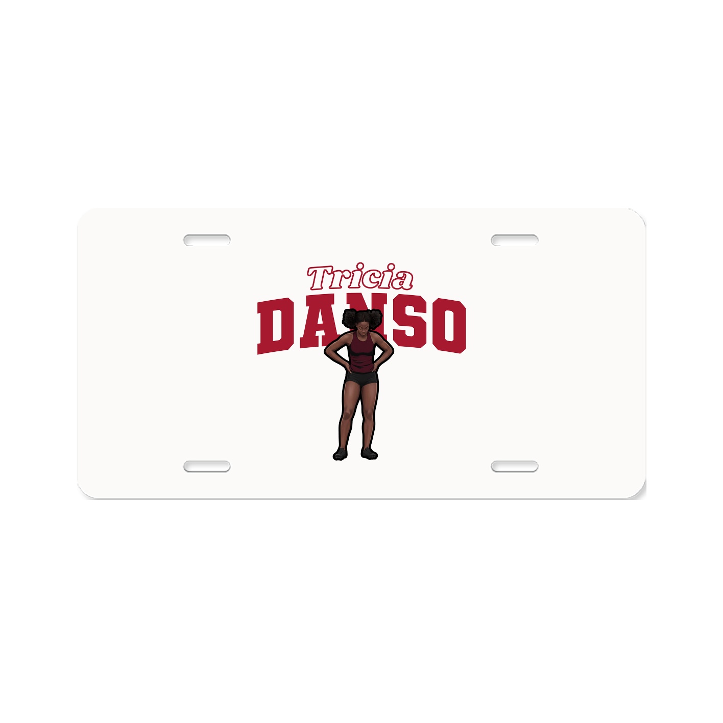 License Plate — Name Arch in Classic