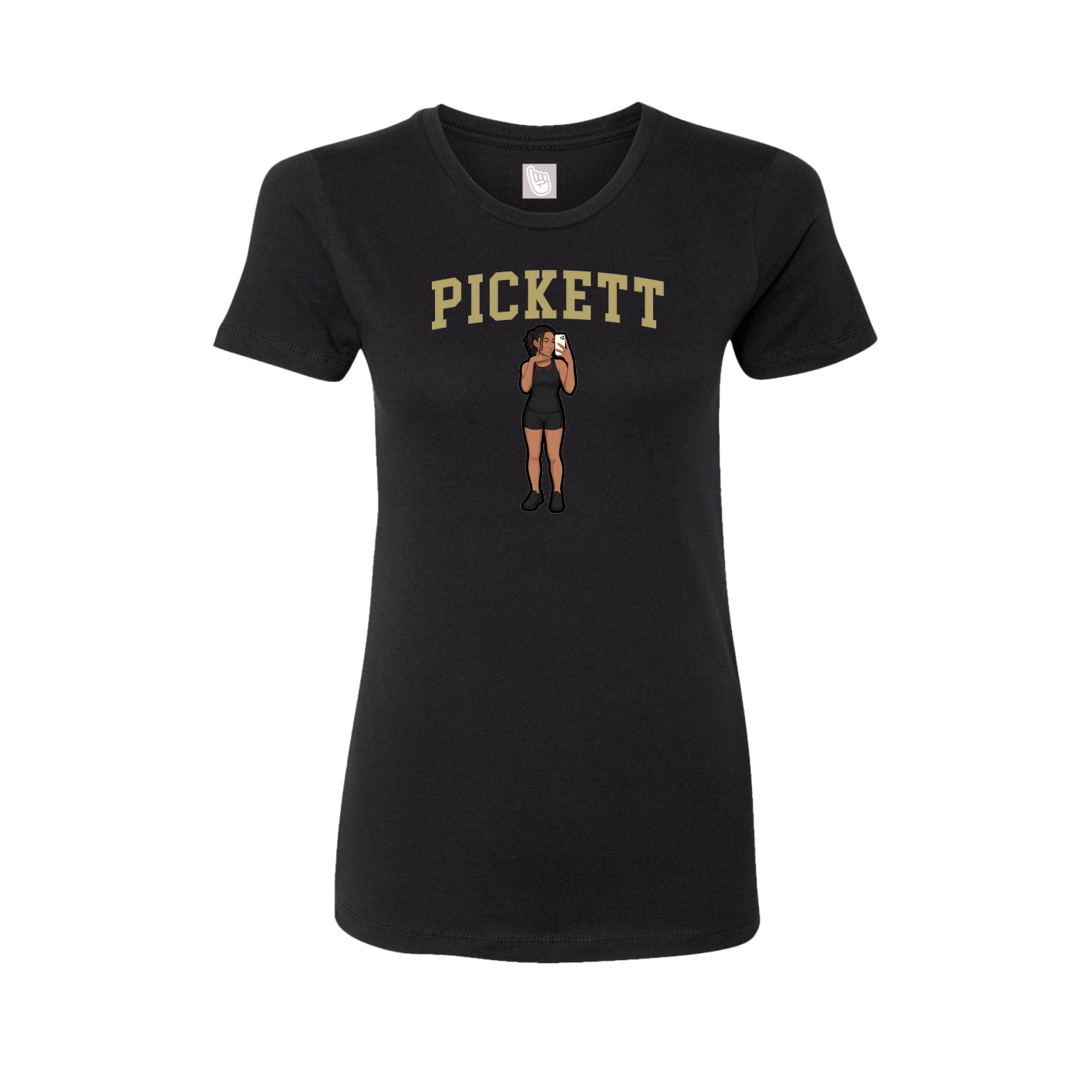 Fitted Women's Tee — Shirsey in Black