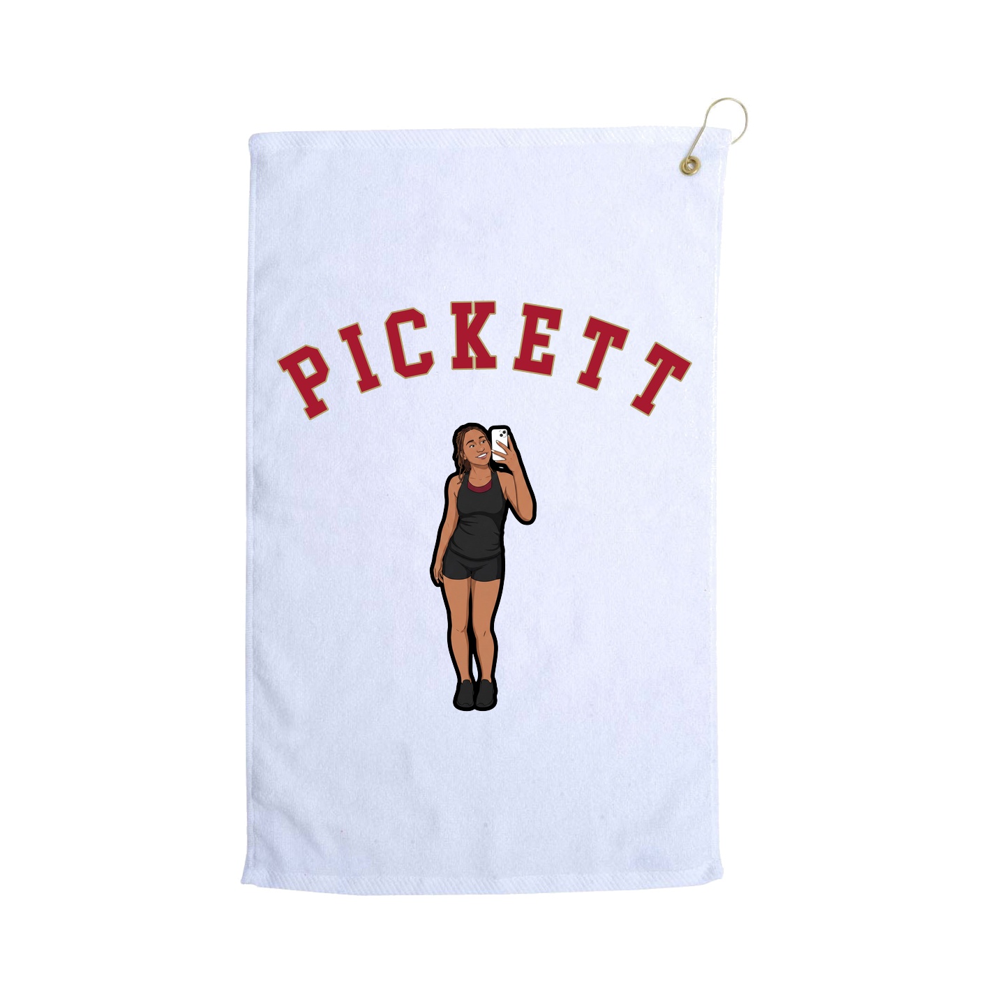 Golf Towel — Shirsey Arch in White