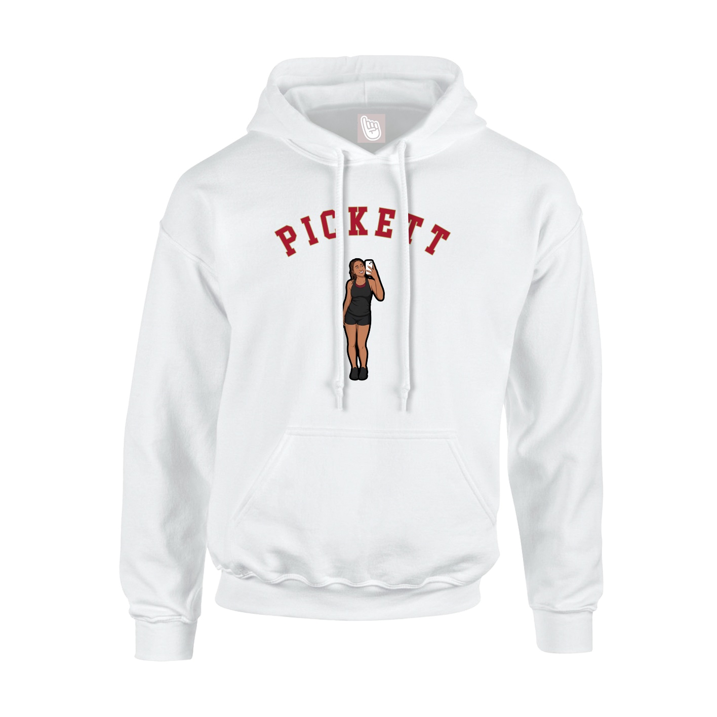 Youth Hoodie — Shirsey Arch in White