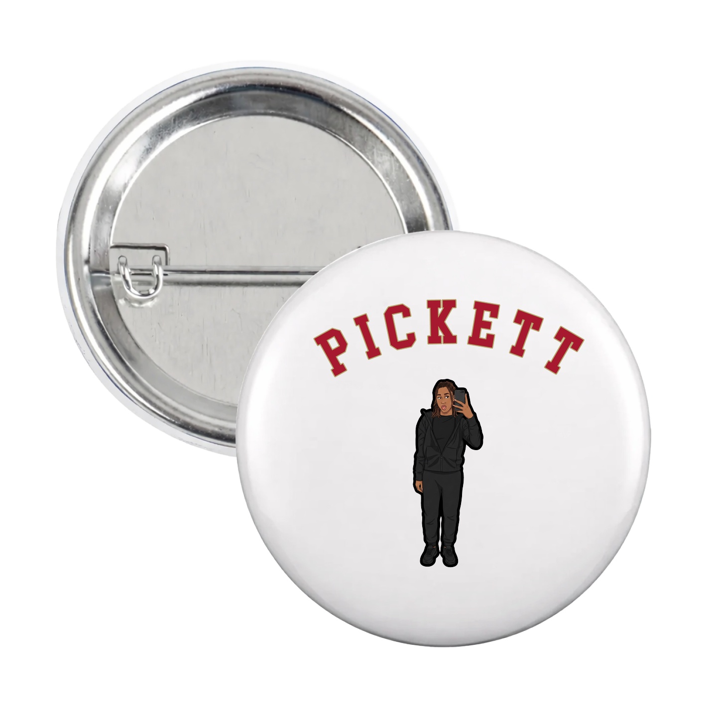 Game Day Button — Shirsey Arch in White