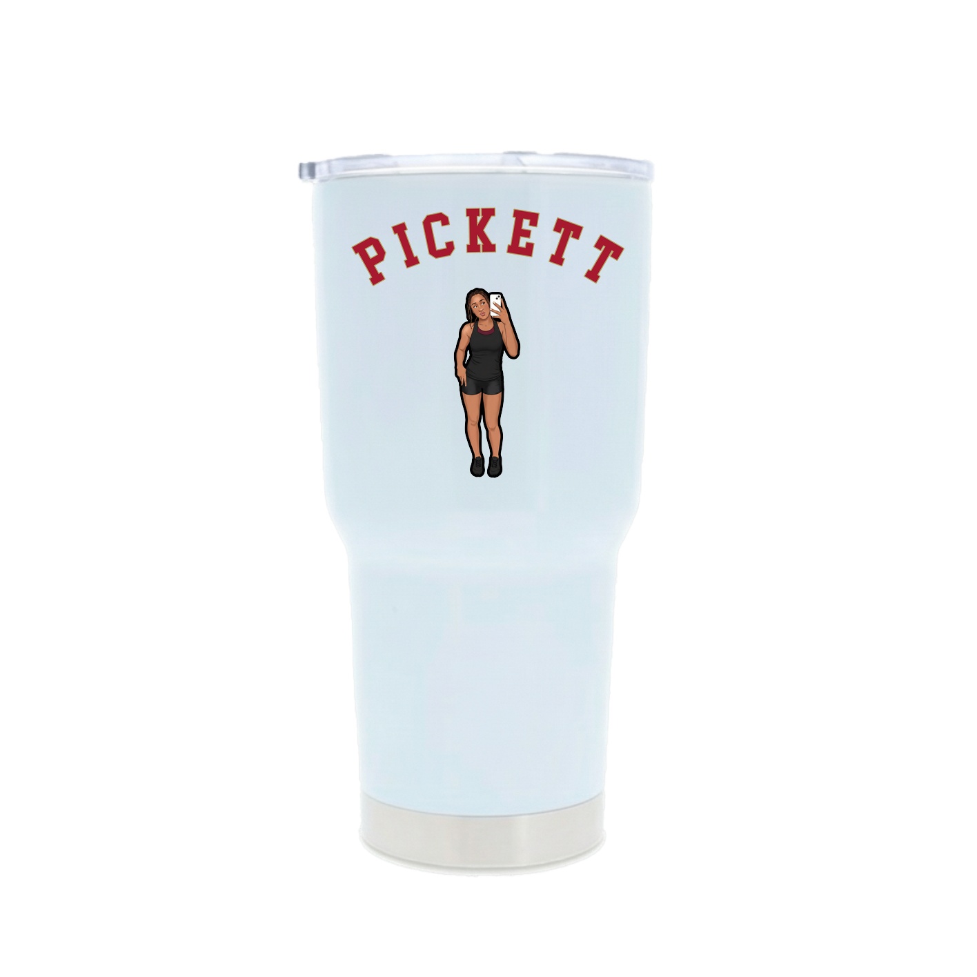 30oz Stainless Steel Tumbler — Shirsey Arch in White