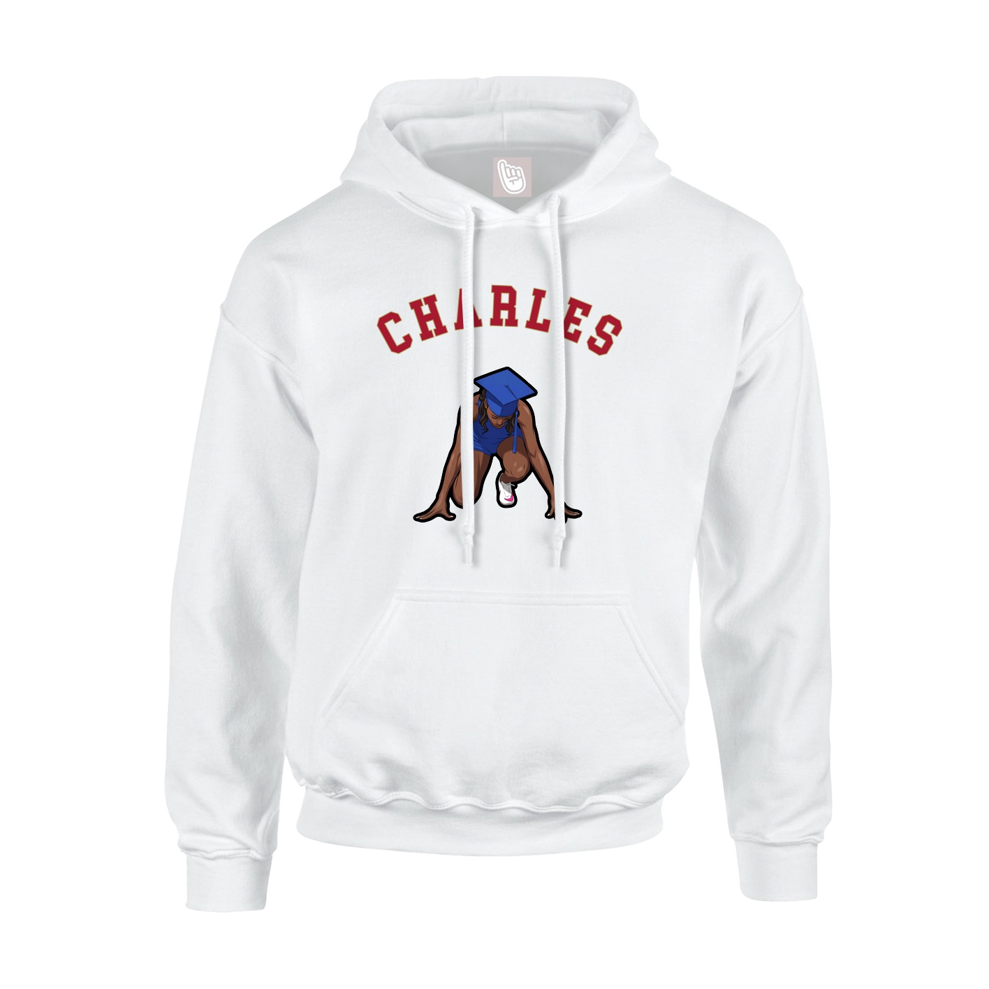 Hoodie — Shirsey Arch in White