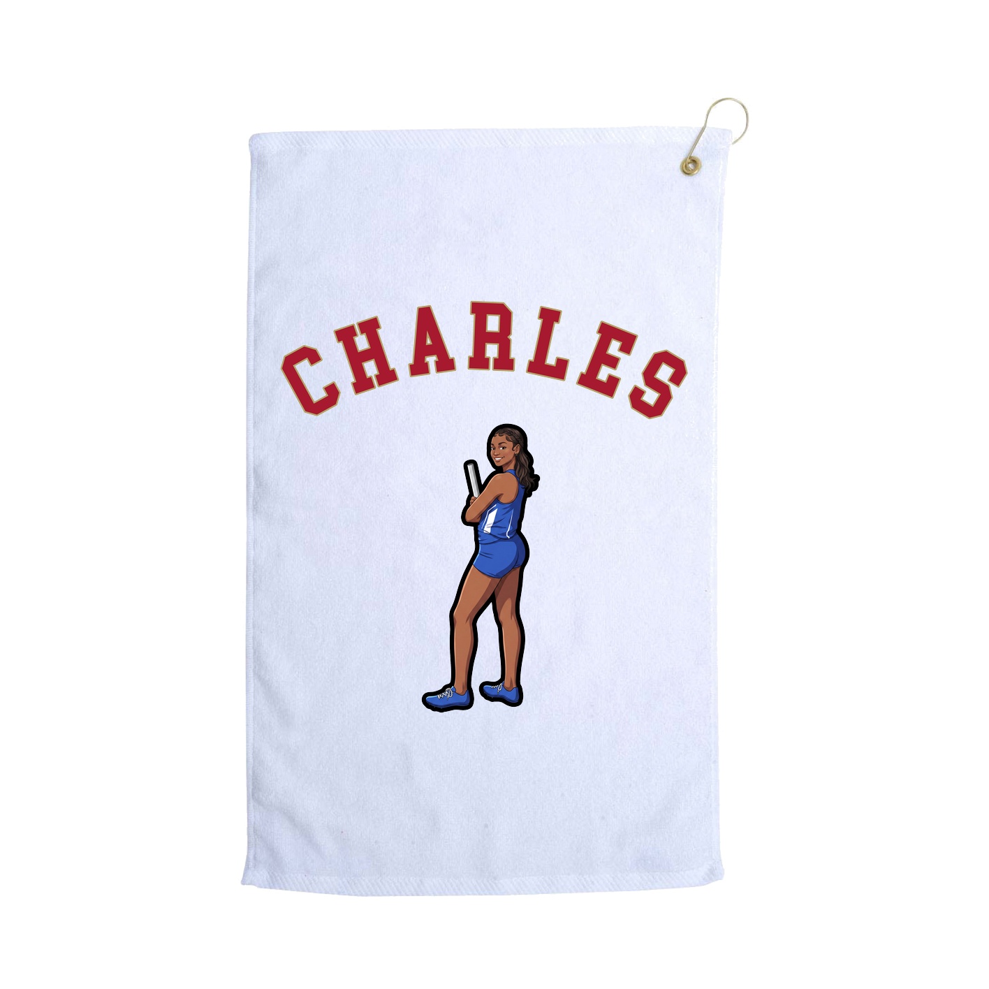 Golf Towel — Shirsey Arch in White