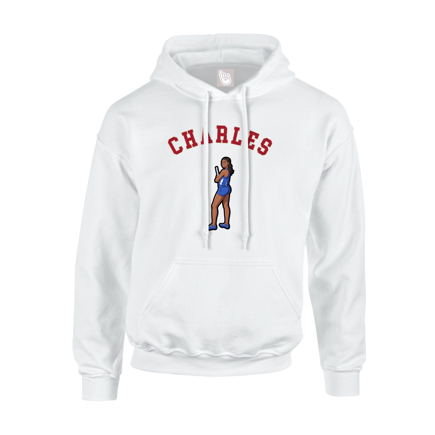 Youth Hoodie — Shirsey Arch in White