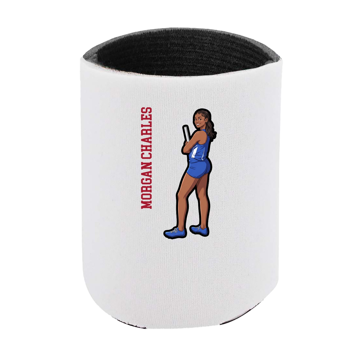 Can Holder — Name Vertical in White