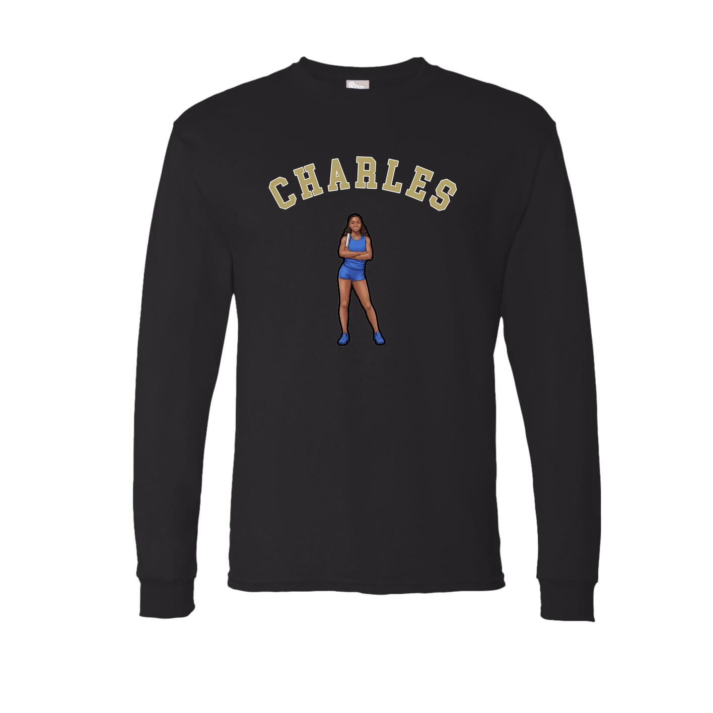 Long Sleeve Tee — Shirsey Arch in Black