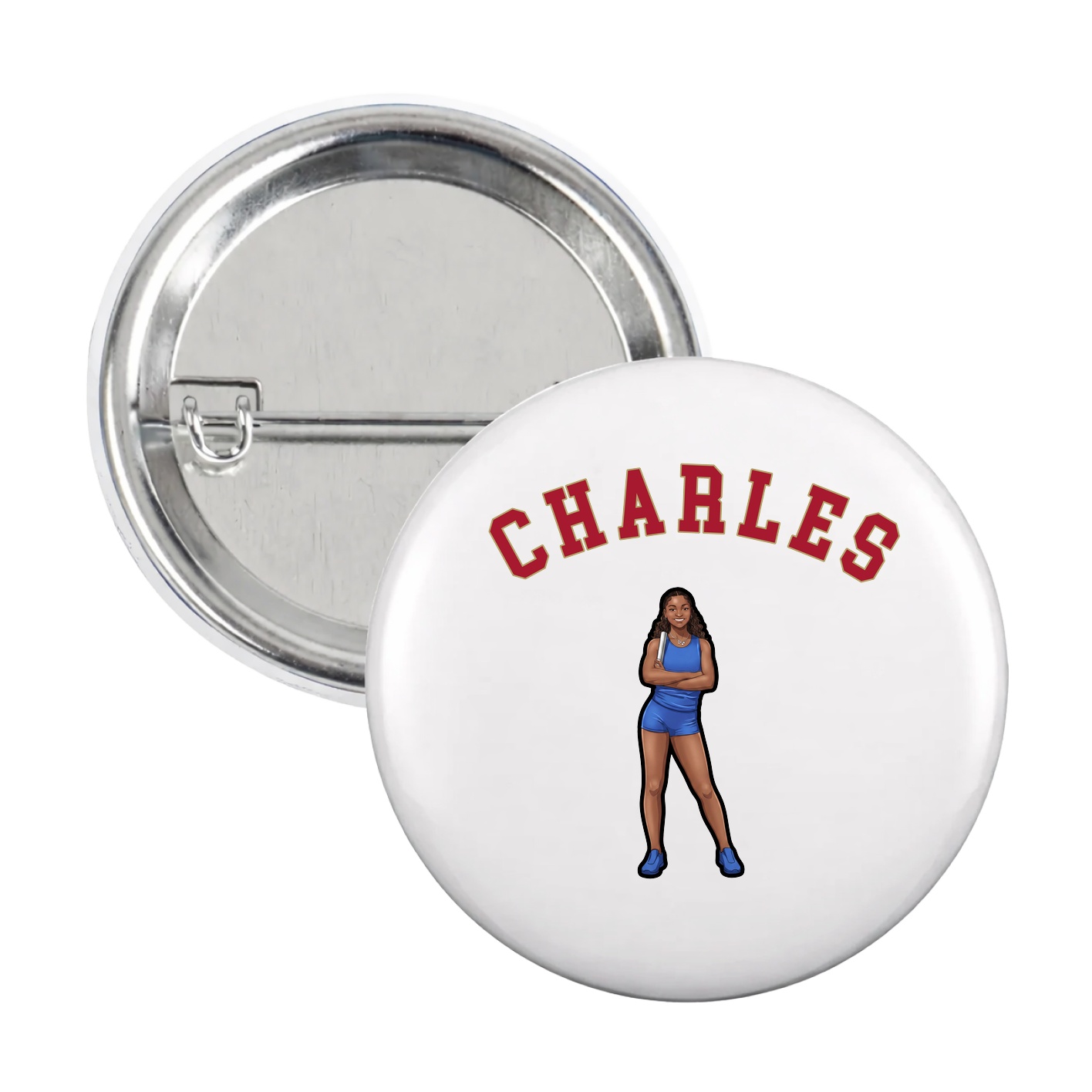 Game Day Button — Shirsey Arch in White
