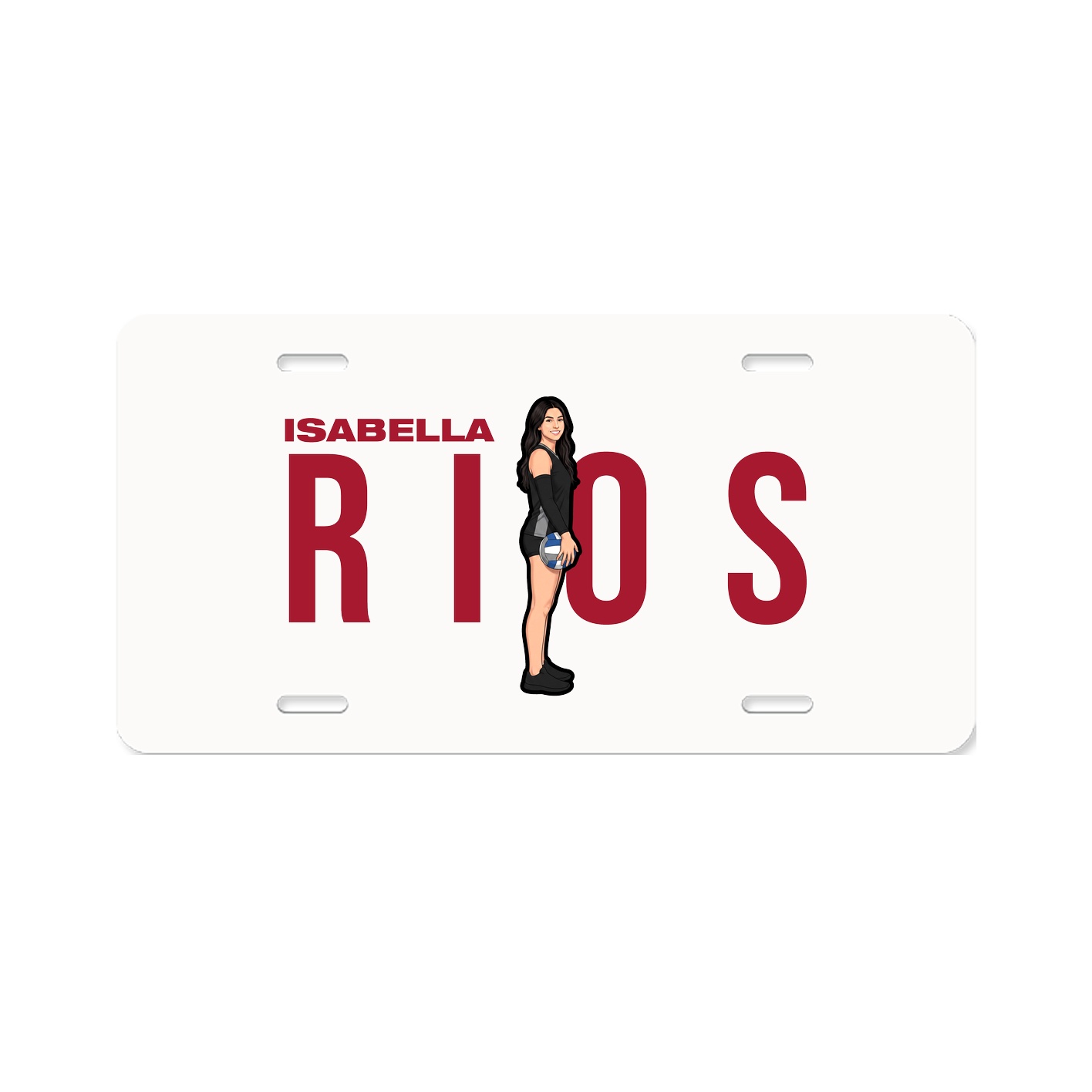 License Plate — Player Name in Classic