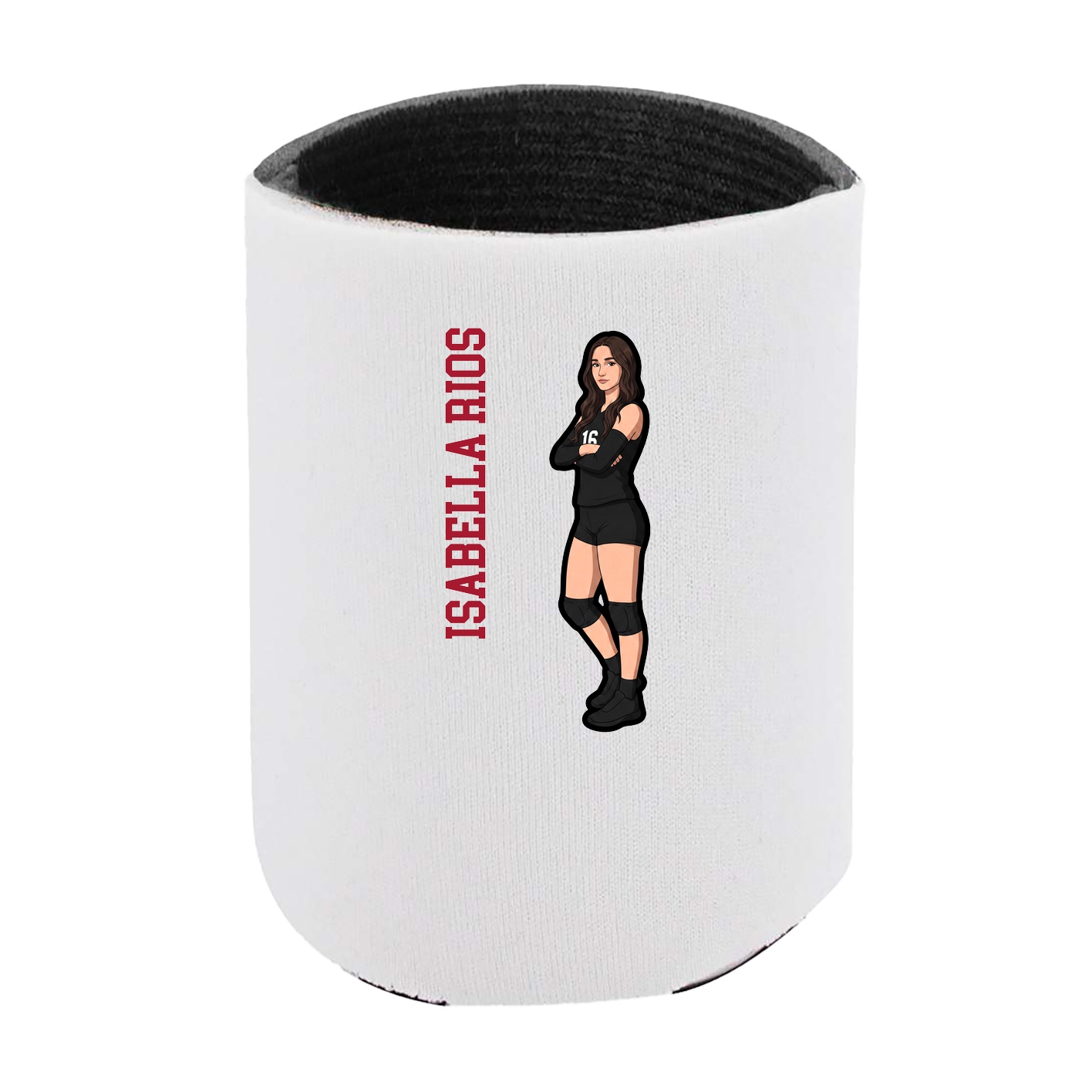 Can Holder — Name Vertical in White