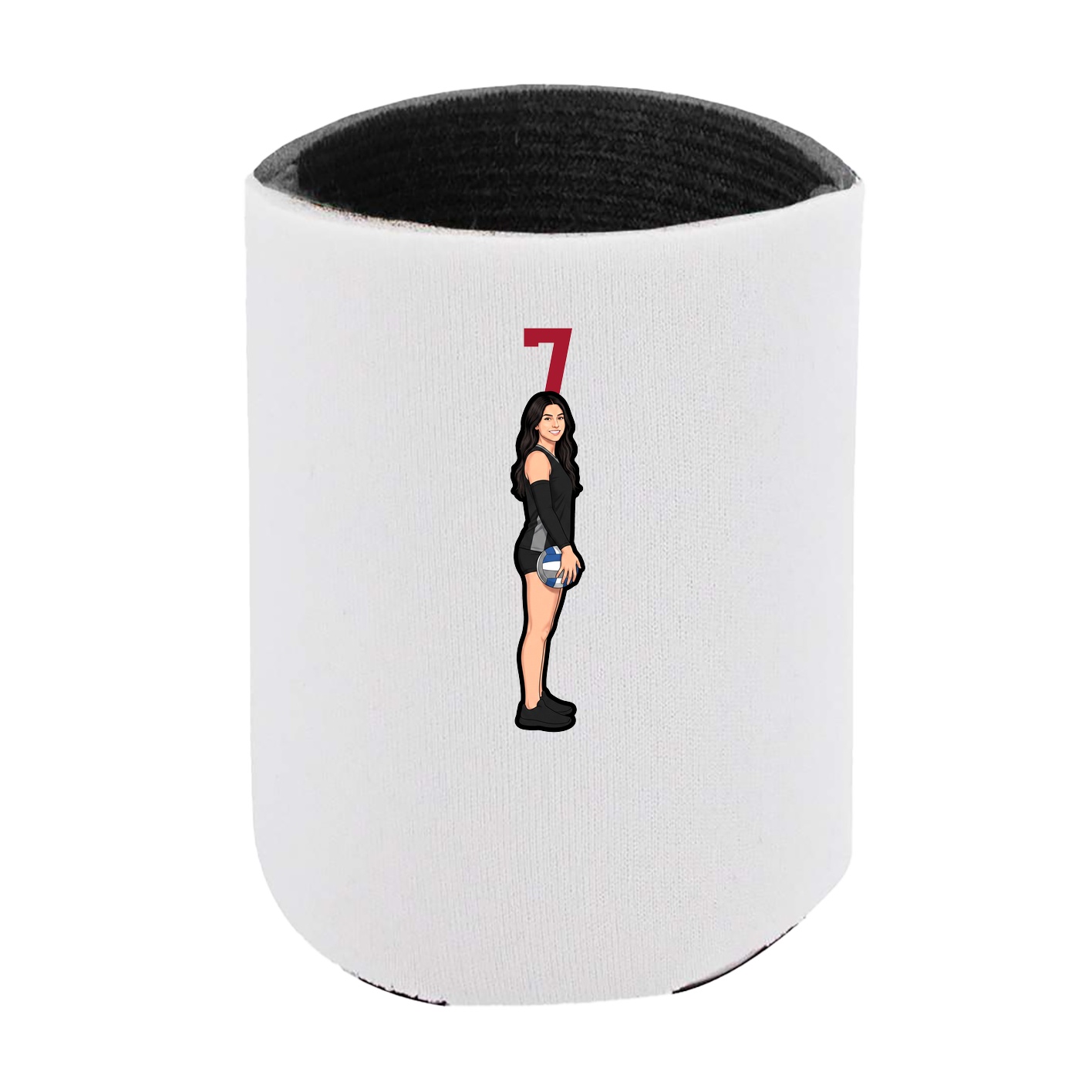 Can Holder — Number Top in White