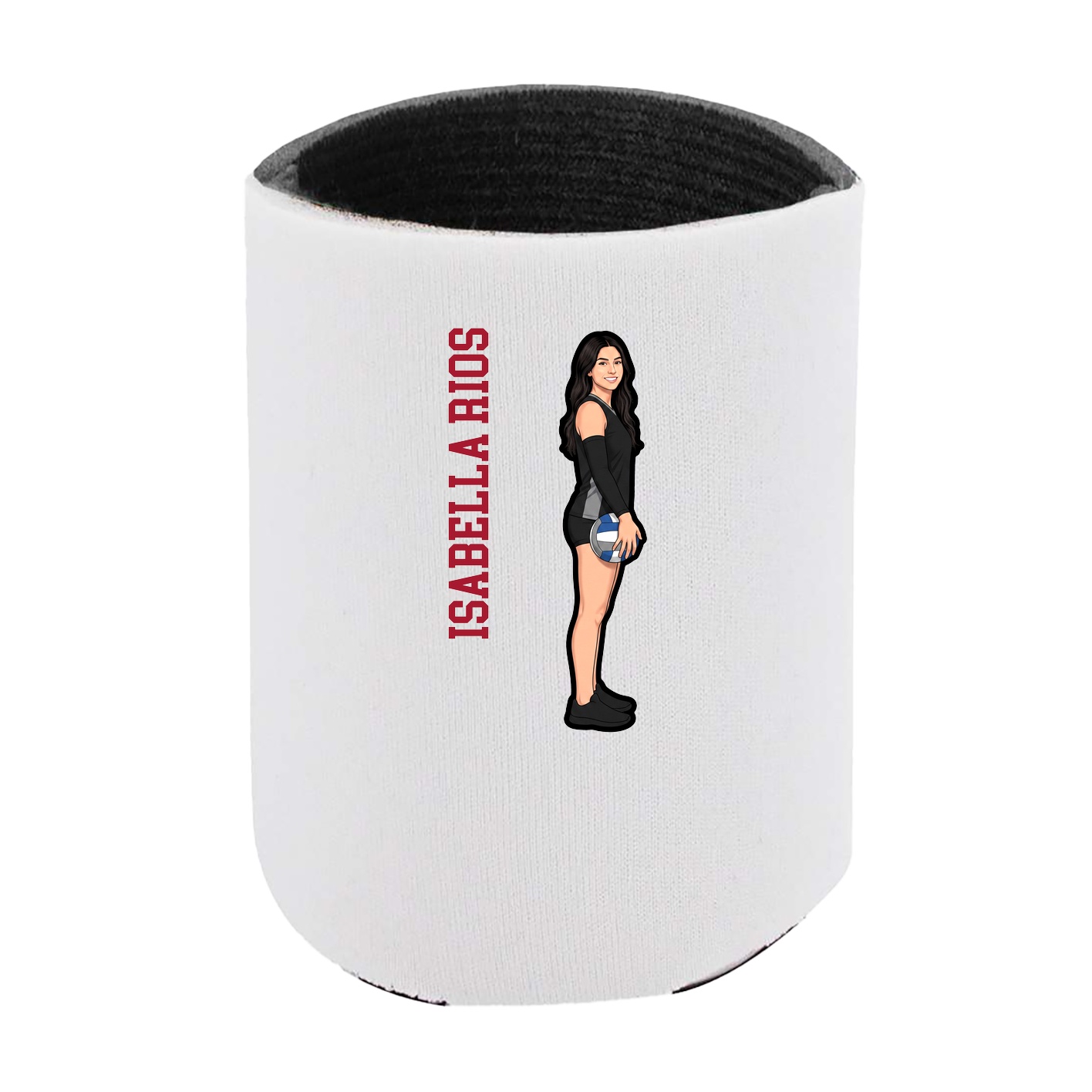 Can Holder — Name Vertical in White